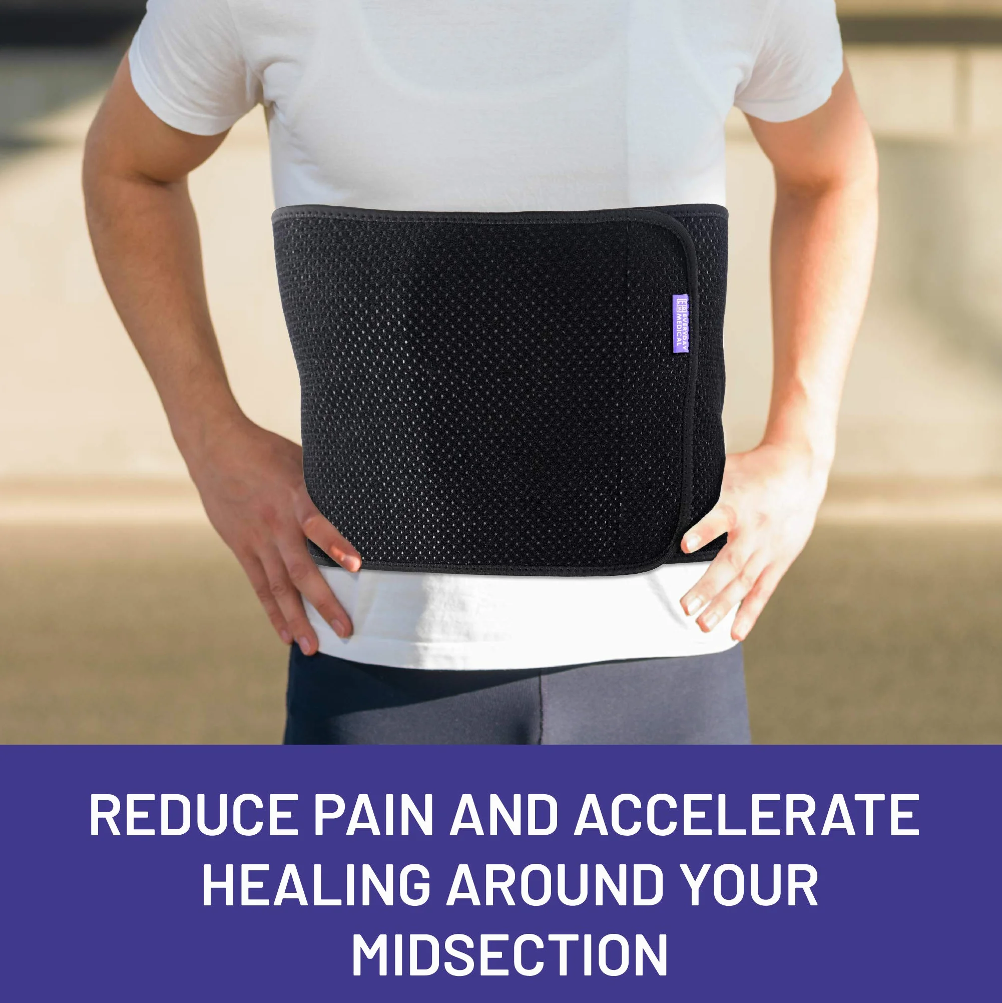 Everyday Medical Fascia Addominale Post Operatoria I Il Tessuto Carbone di Bambù Accelera la Guarigione E Riduce Il Gonfiore I Pancera Addominale per Interventi di Taglio Cesareo e Addome I XL