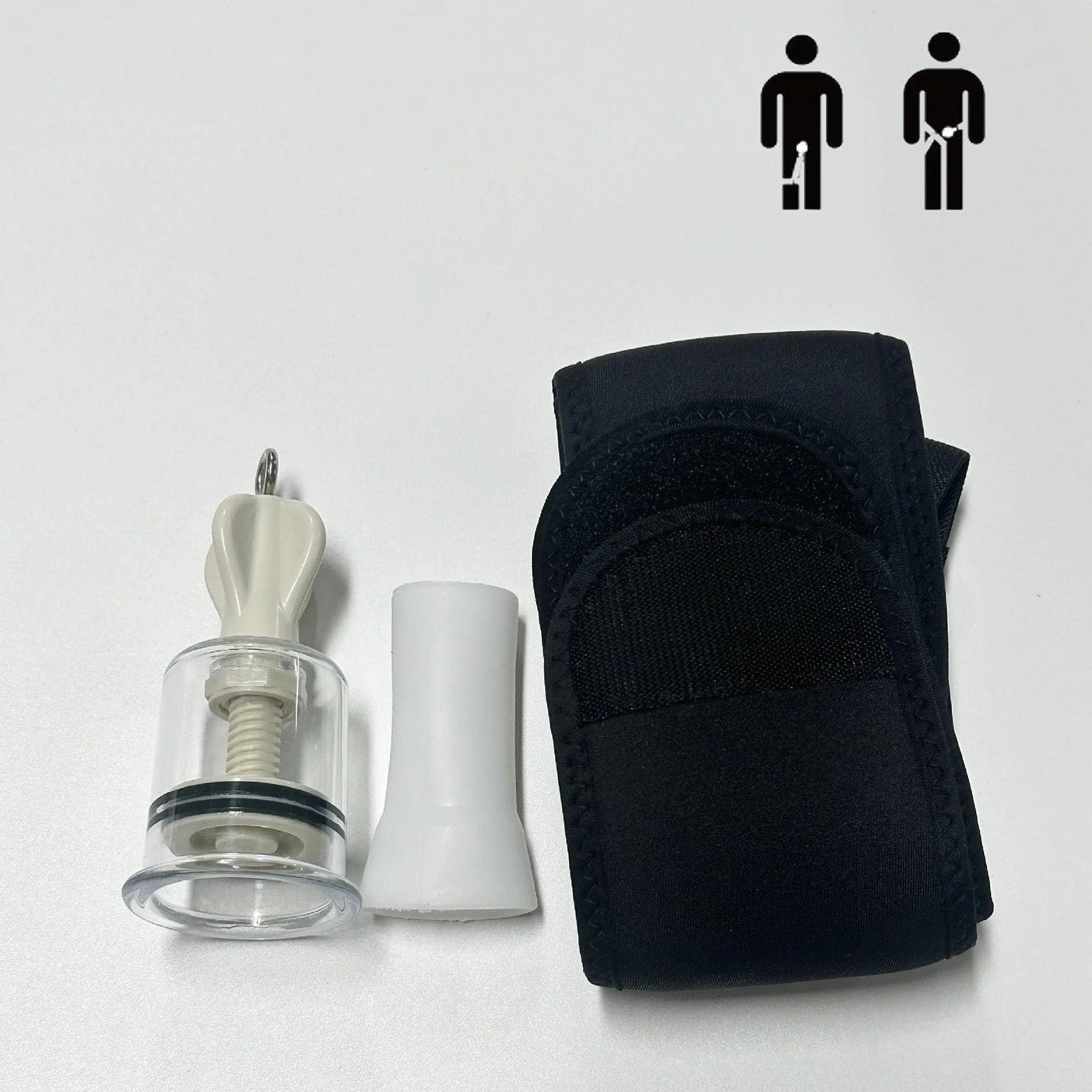 Allungamento Del Pene Pompa Per Il Pene Set Per L'ingrandimento Masturbazione Penis Trainer Enlargement Devices SM Sex Toy Per Uomini (Waist belt,1)