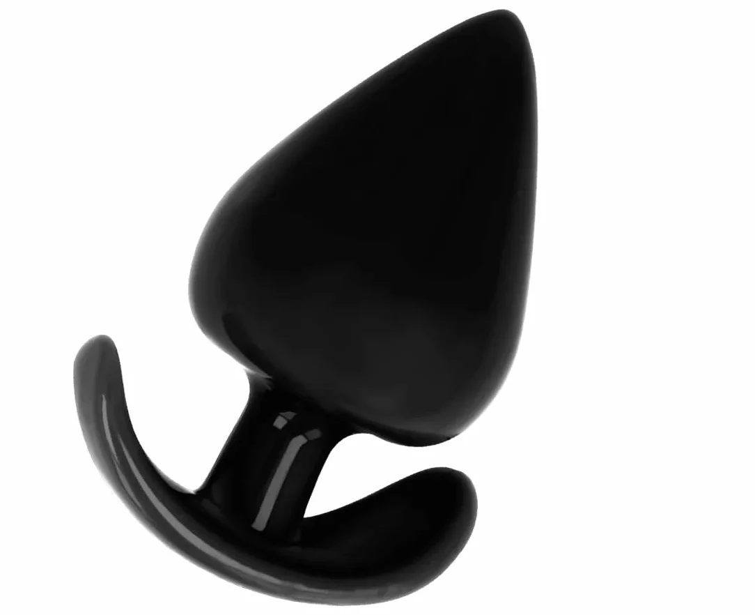 BONDAGERIE Plug Anale Silicone Medico Nero Taglia M