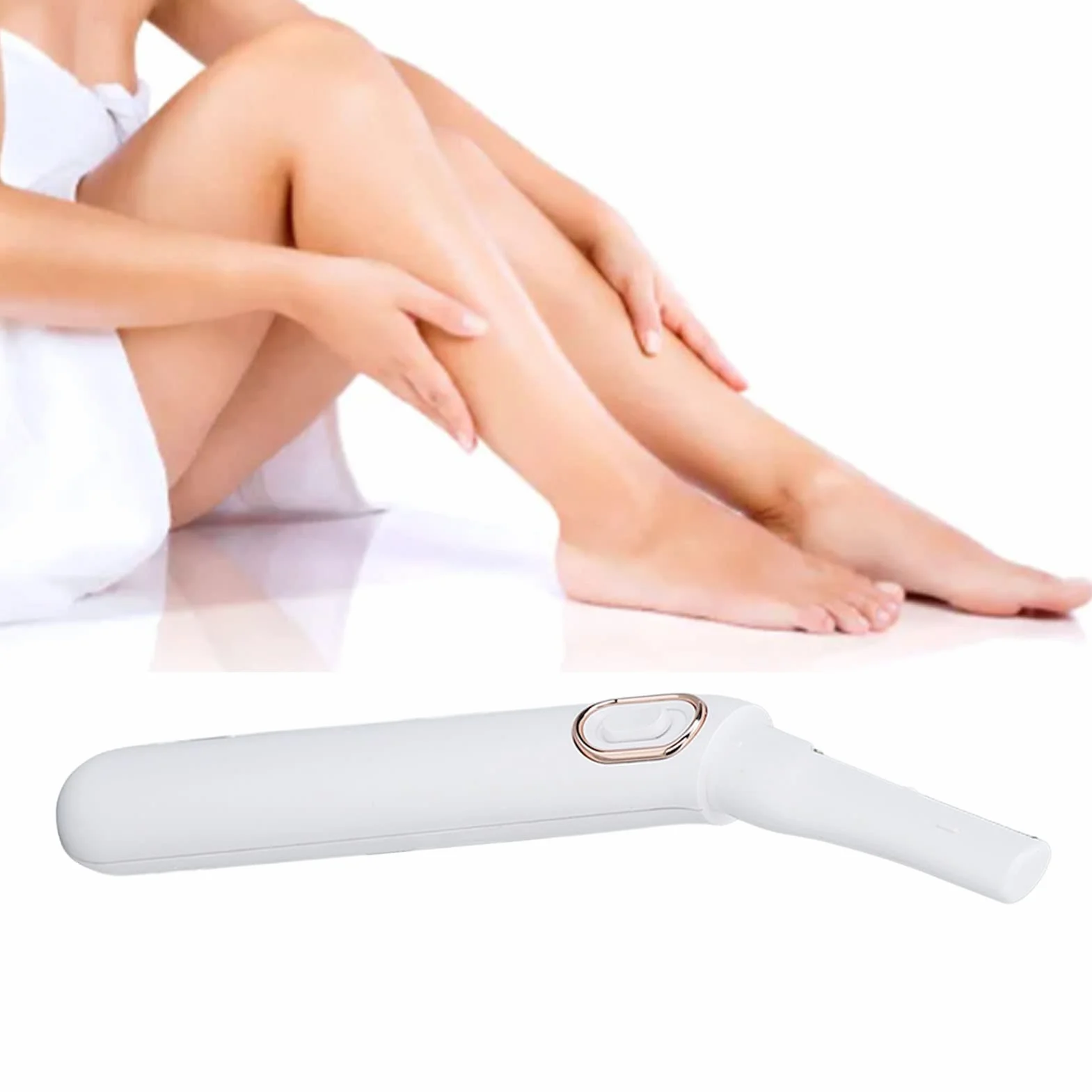 Rifinitore per Bikini Donna, Rasoio Elettrico Portatile in ABS con Luce a LED