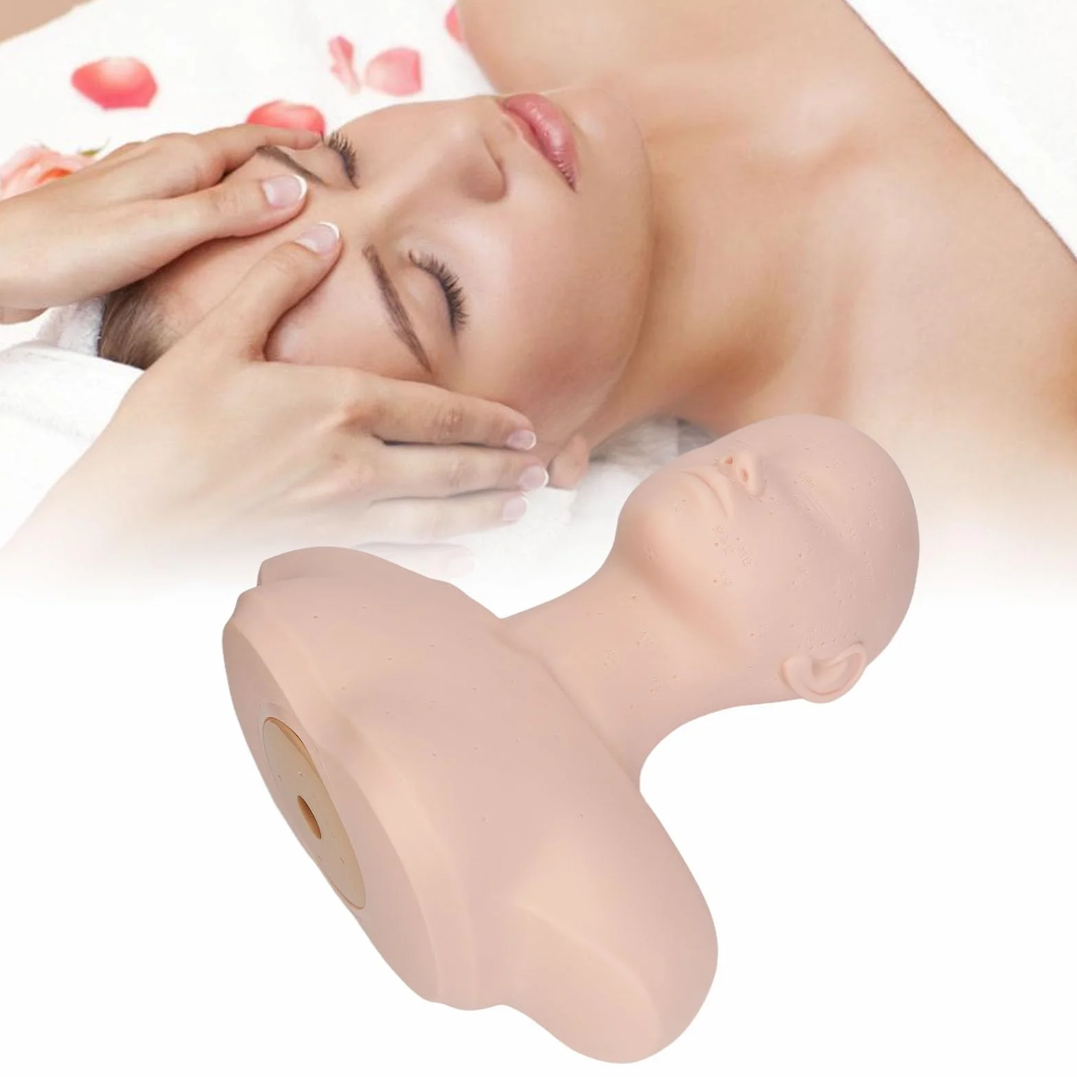Manichino per allenamento pratica in PVC ad alta densità gomma con spalla per massaggio agopuntura cura bellezza