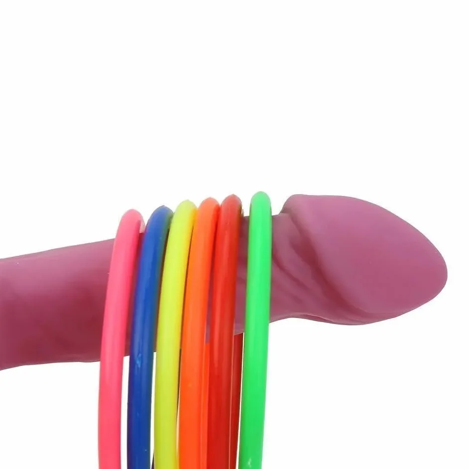 Gioco Lancio degli Anelli con 2 Piselli a Strappo, Addio al nubilato gadget pisello, Giochi addio al nubilato sposa e celibato
