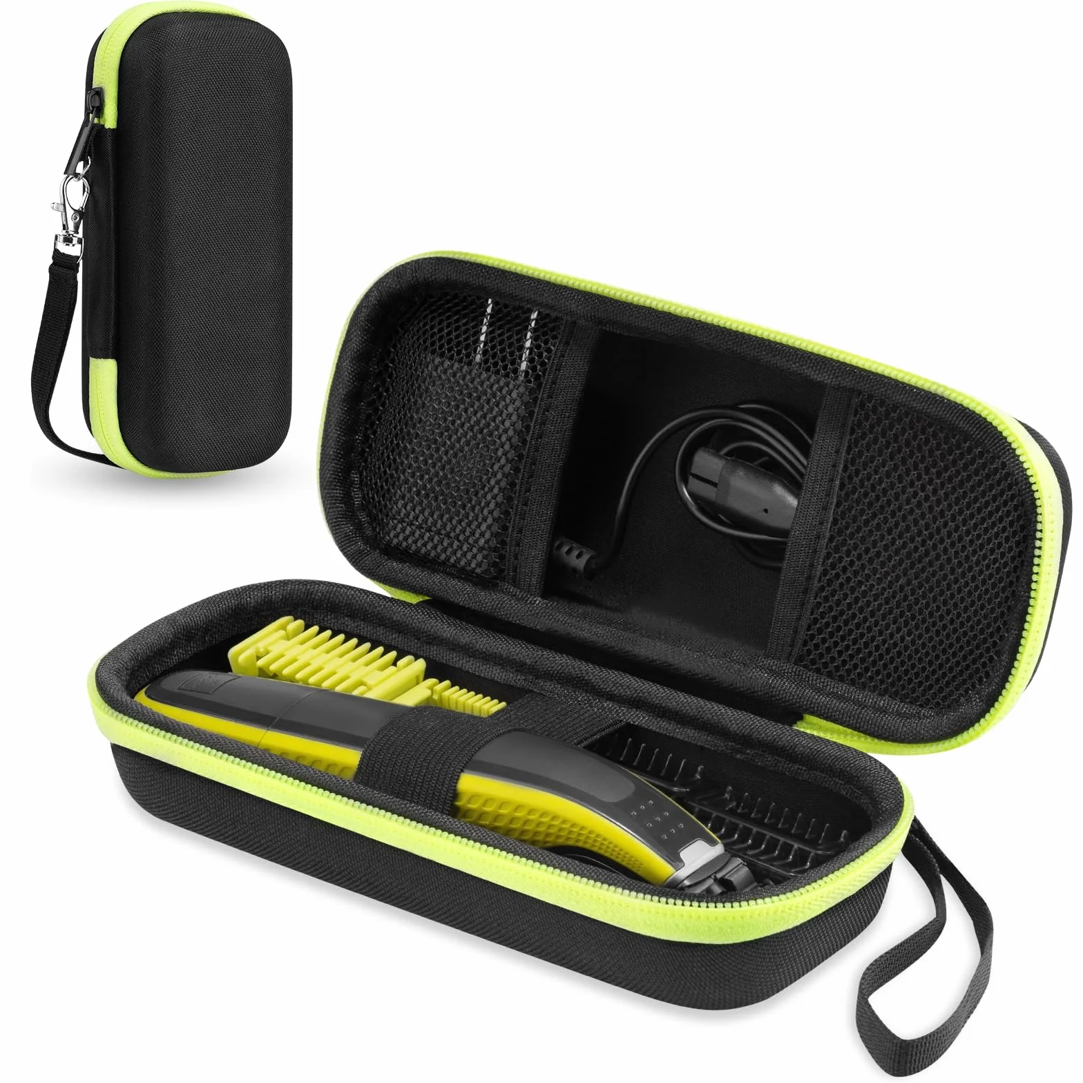 Guscio rigido da viaggio per Norelco Uomo Hybrid Trimmer e Rasoio Verde