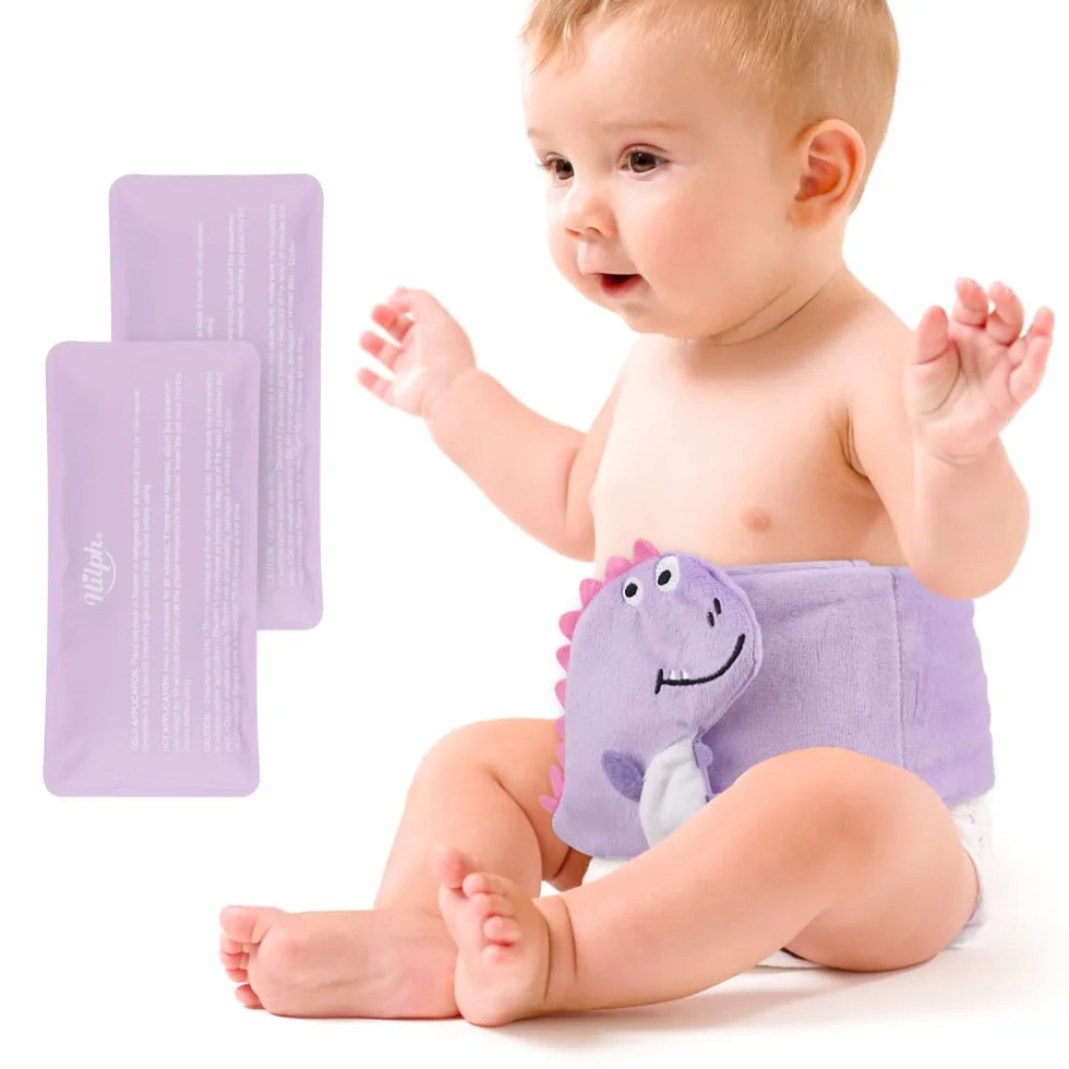 Hilph Cintura riscaldante per bambini con coliche, regolabile e termoterapia per dolori addominali del bambino