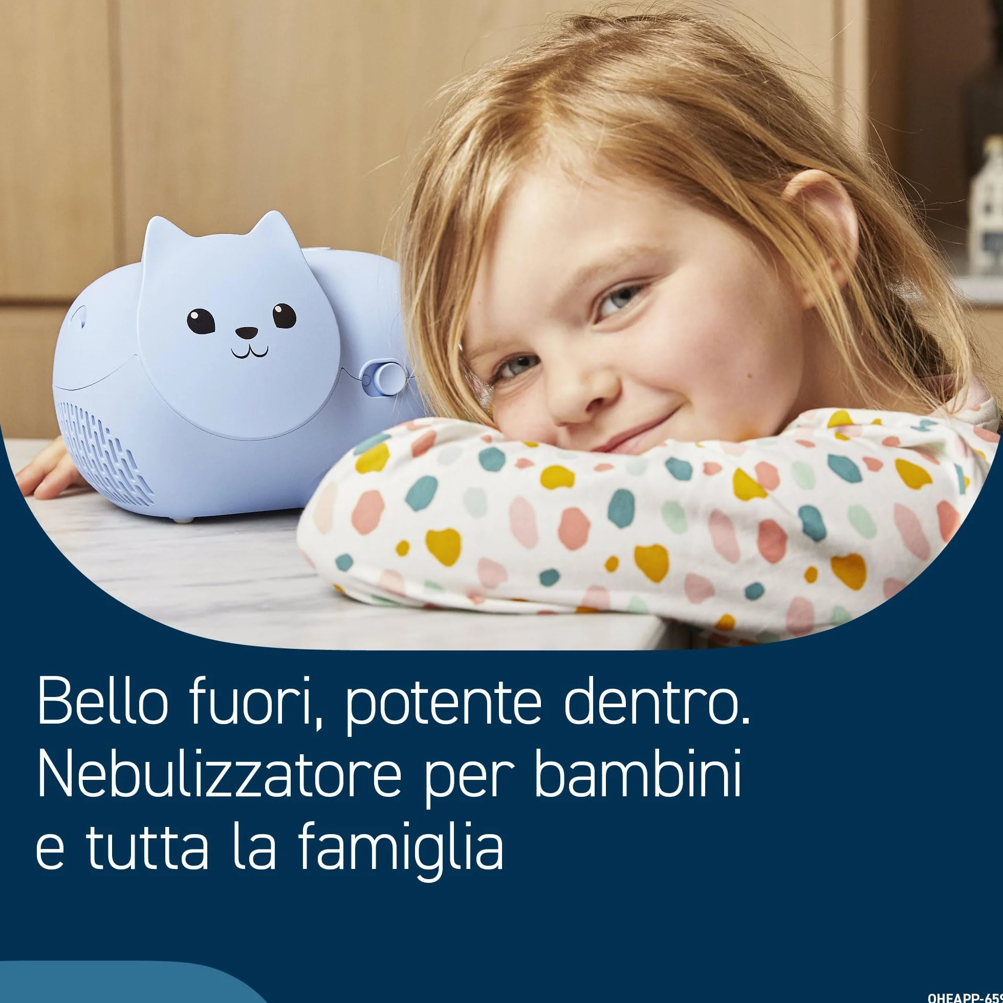 OMRON Nami Cat Aerosol – Aerosol bambini, compatta e potente
