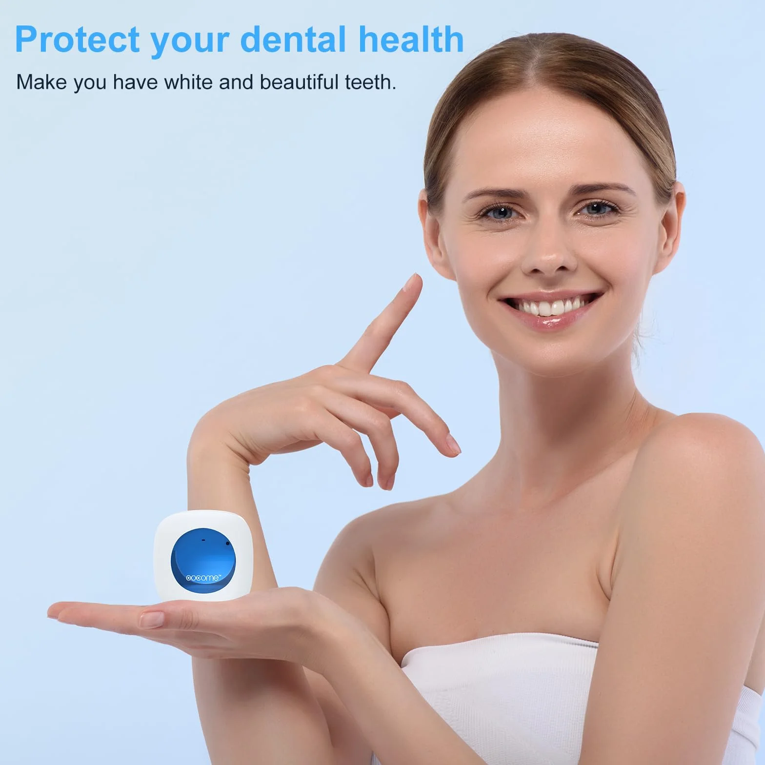 Custodia per spazzolino da denti portatile e profondo, per igienizzatore, per spazzolino da denti, sterilizzatore, con adesivo gratuito, punzonatura per viaggi e uso familiare