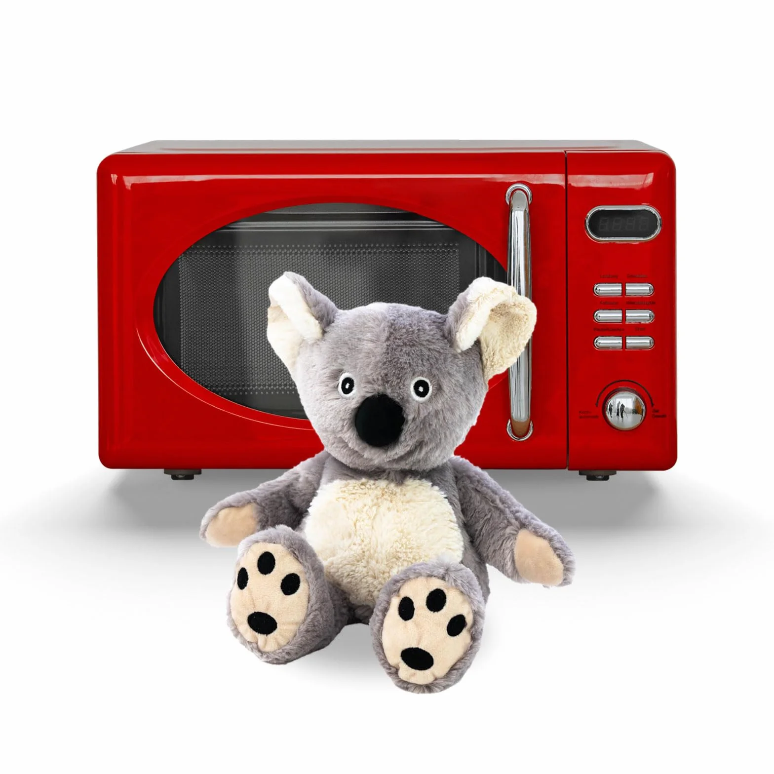 Habibi Cuscino termico di alta qualità per bambini e adulti – 1956 Koala Orso, imbottitura di miglio rimovibile – Peluche termico per riscaldare nel forno a microonde e nel forno, ideale anche per i