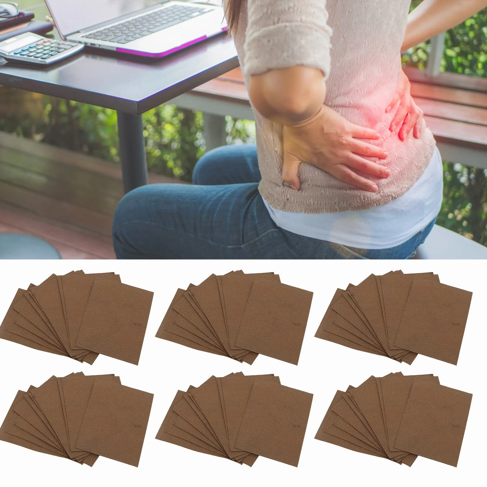 Cerotto per Sciatica 60 fogli Tessuto elastico per nervo sciatico