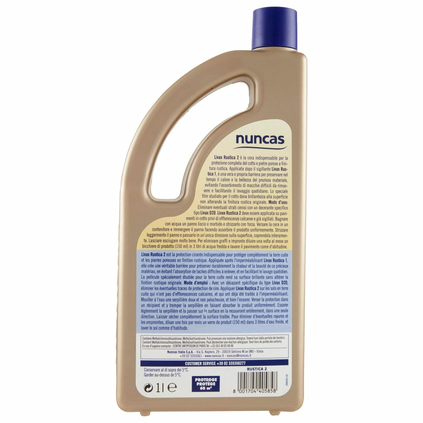 Nuncas Livax Cera Autolucidante Rustica 1000ml do Podłóg Cotto i Cegły
