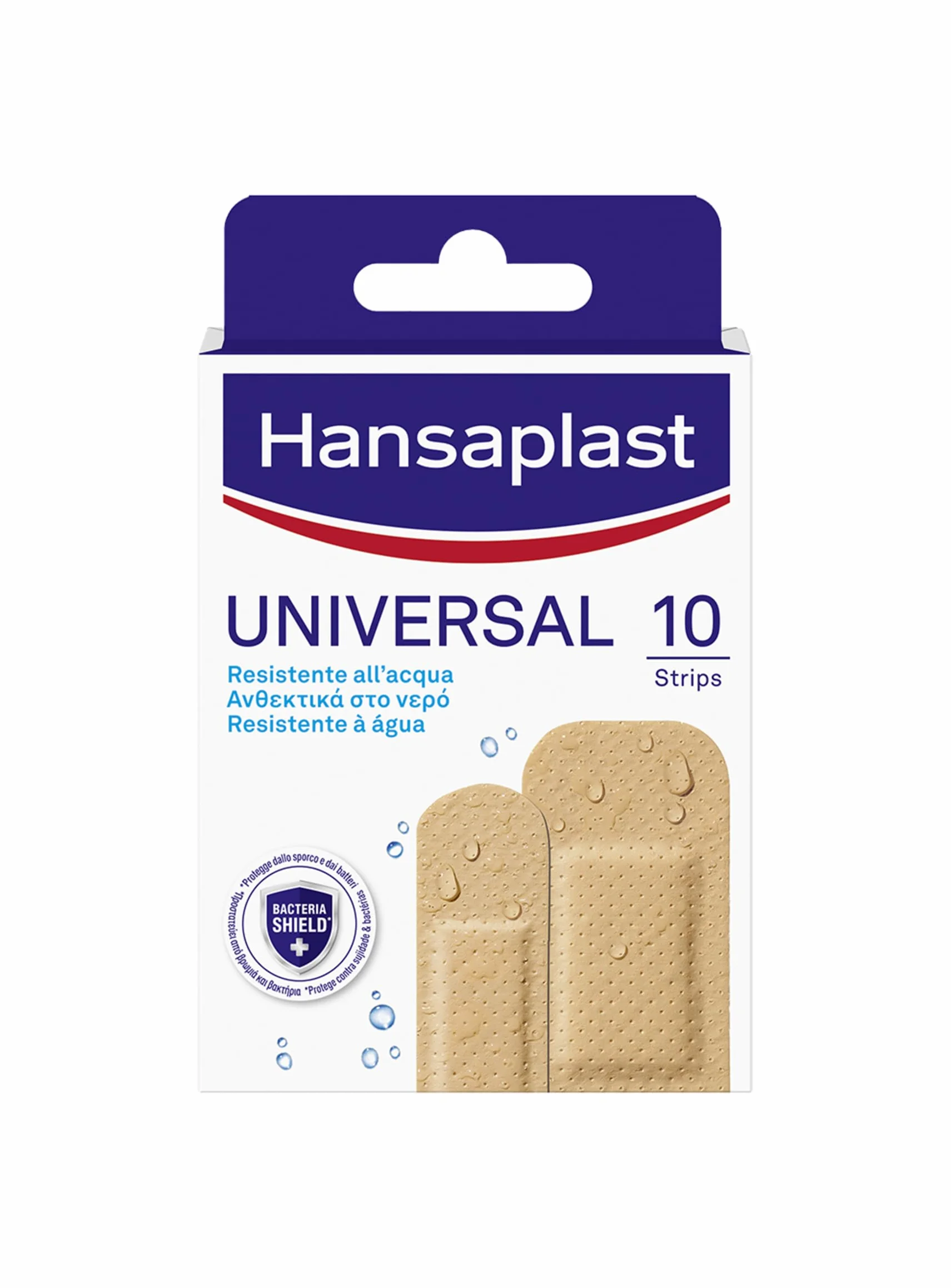 Hansaplast Cerotti UNIVERSAL 10 Pezzi 2 Formati Impermeabili Adesivi Traspiranti