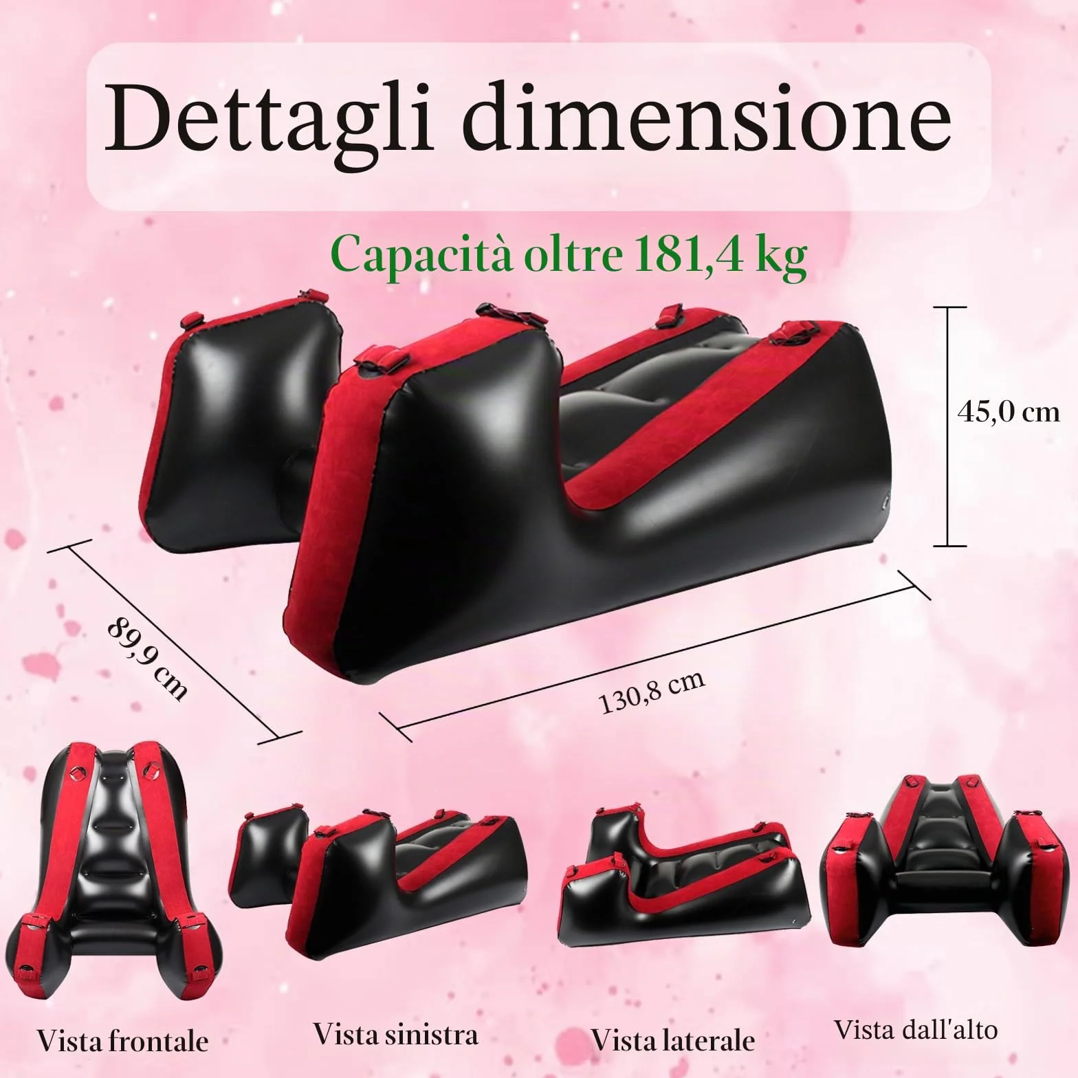 Sex Sofa Sex Furniture Pillow BDSM Sex Toys Cuscino gonfiabile per coppia Supporto posizione sessuale rampe multifunzionali