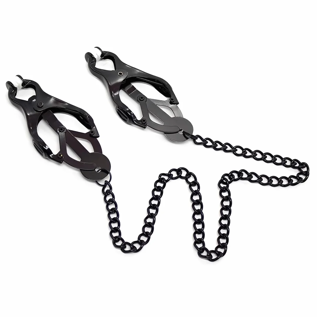 Pinze Capezzoli,Giocattoli Intensi per Capezzoli per Uomini e Donne,Sex Toys,Regali per Coppie (Nero)