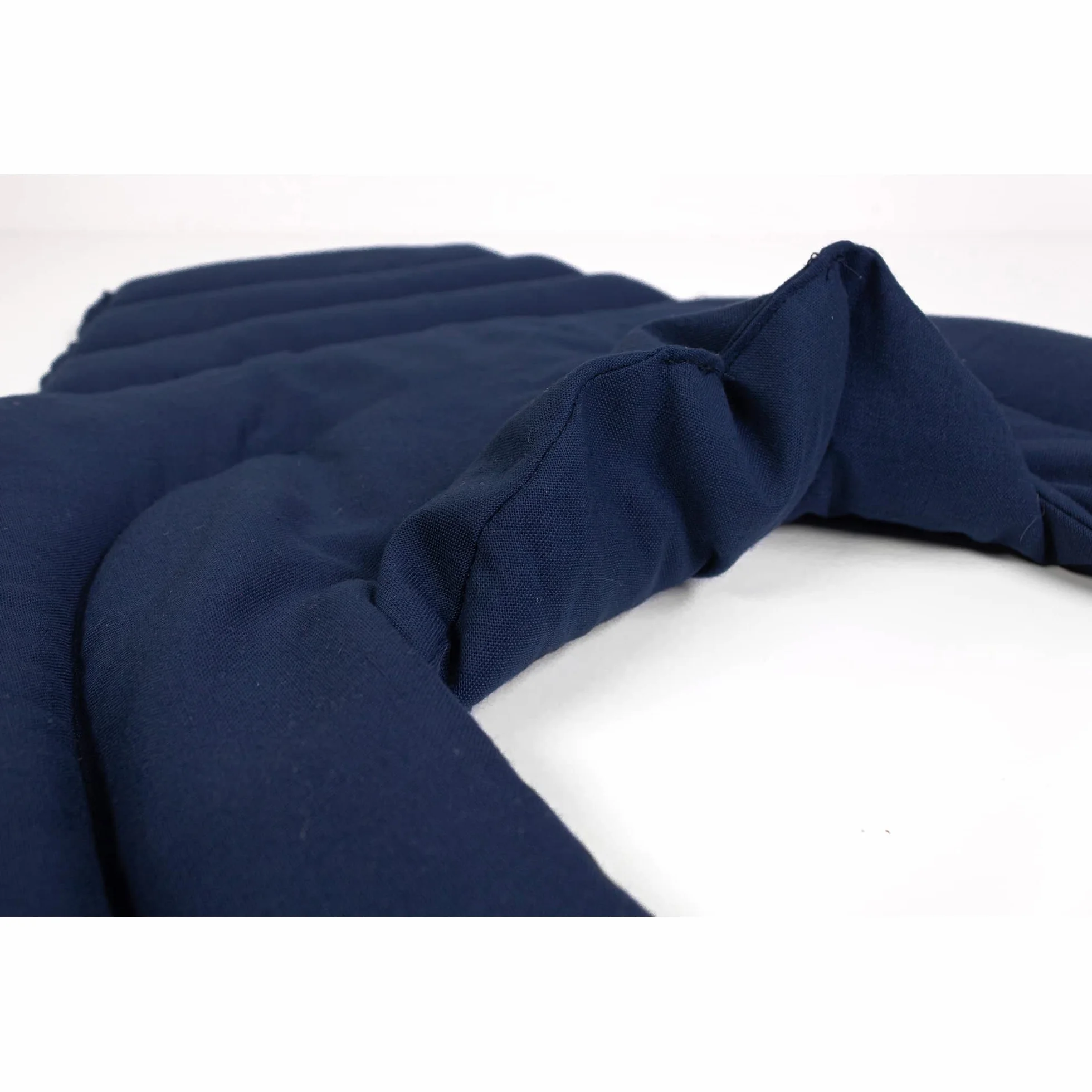 Cuscino per il collo con forma a U per l'area cervicale - Collo + Spalle + Schiena - Cuscino con noccioli di ciliegia - Cuscino termico - Cuscino per il collo - blu scuro