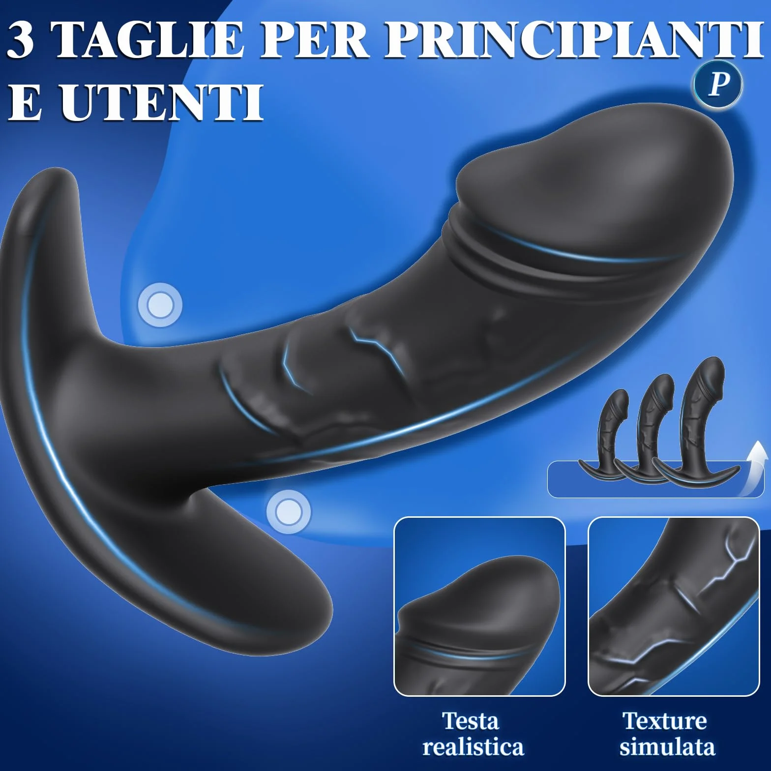 3PCS Plug Anale-Dilatatore Donna e Anale-Dilatatore Uomo Dildo Anale-Kit Set 3 Buttplug Plug Anale Silicone Analesex Sexytoysys Donna Uomo Coppia Dilatatori Anali Sex Toys (Grande, Medio, Piccolo)