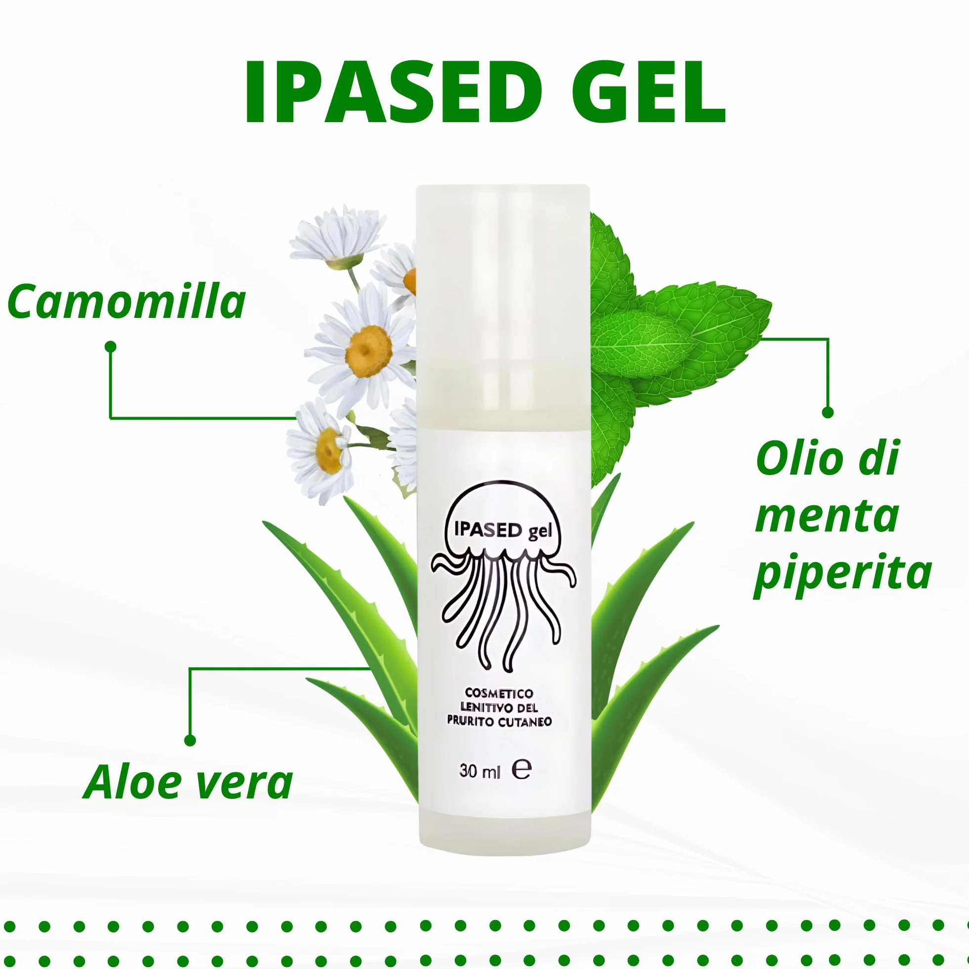 Dopo Puntura Zanzare, Meduse e Insetti, con Aloe Vera e Olio di Menta Piperita, Per un Sollievo Immediato, 30 ml