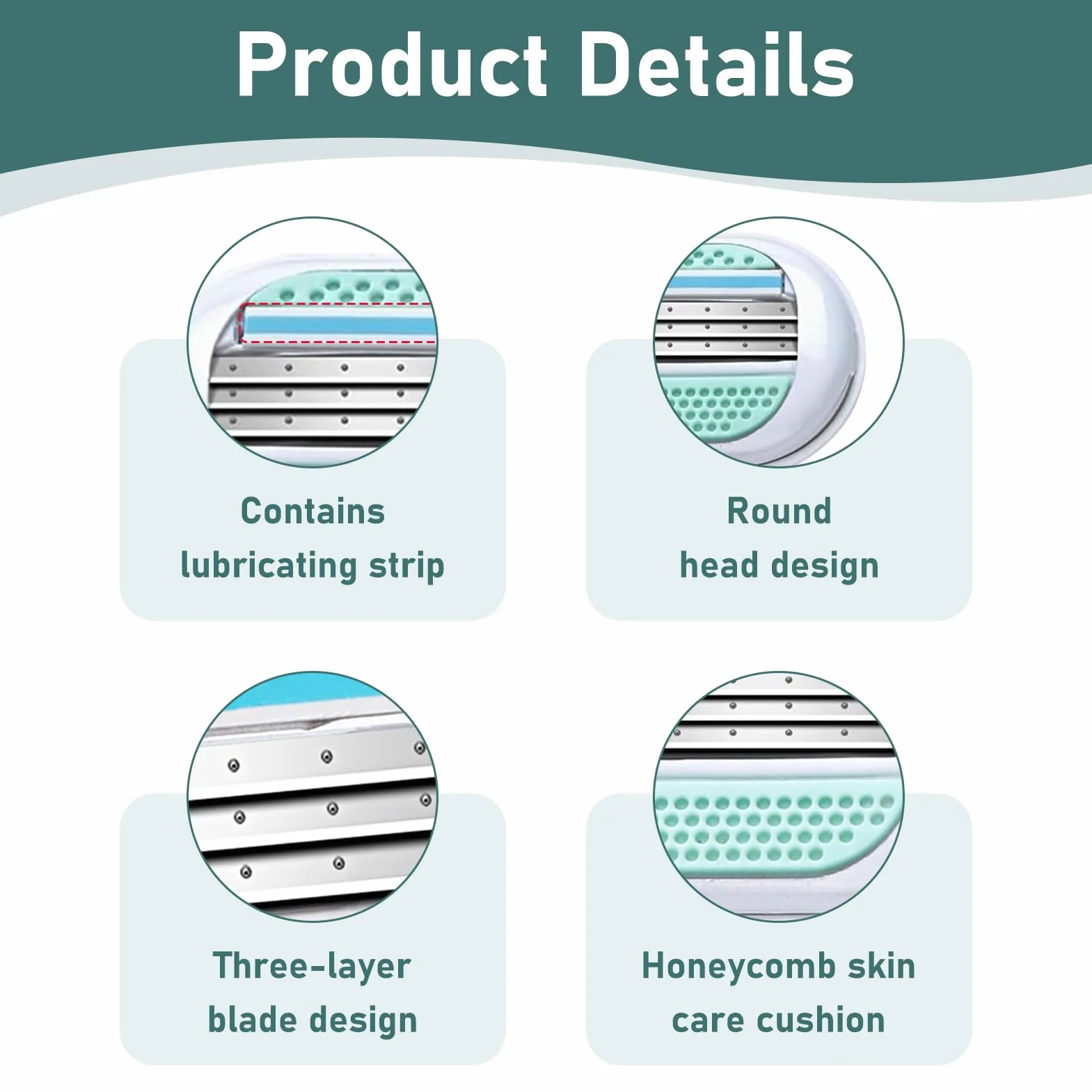 8 Lamette di Ricambio Premium per Rasoio da Donna, Venus Lamette Donnai a 3 Strati con Striscia Idratante Skin Cushion, Compatibili con Venus Extra Smooth, per una Rasatura Profonda e Duratura