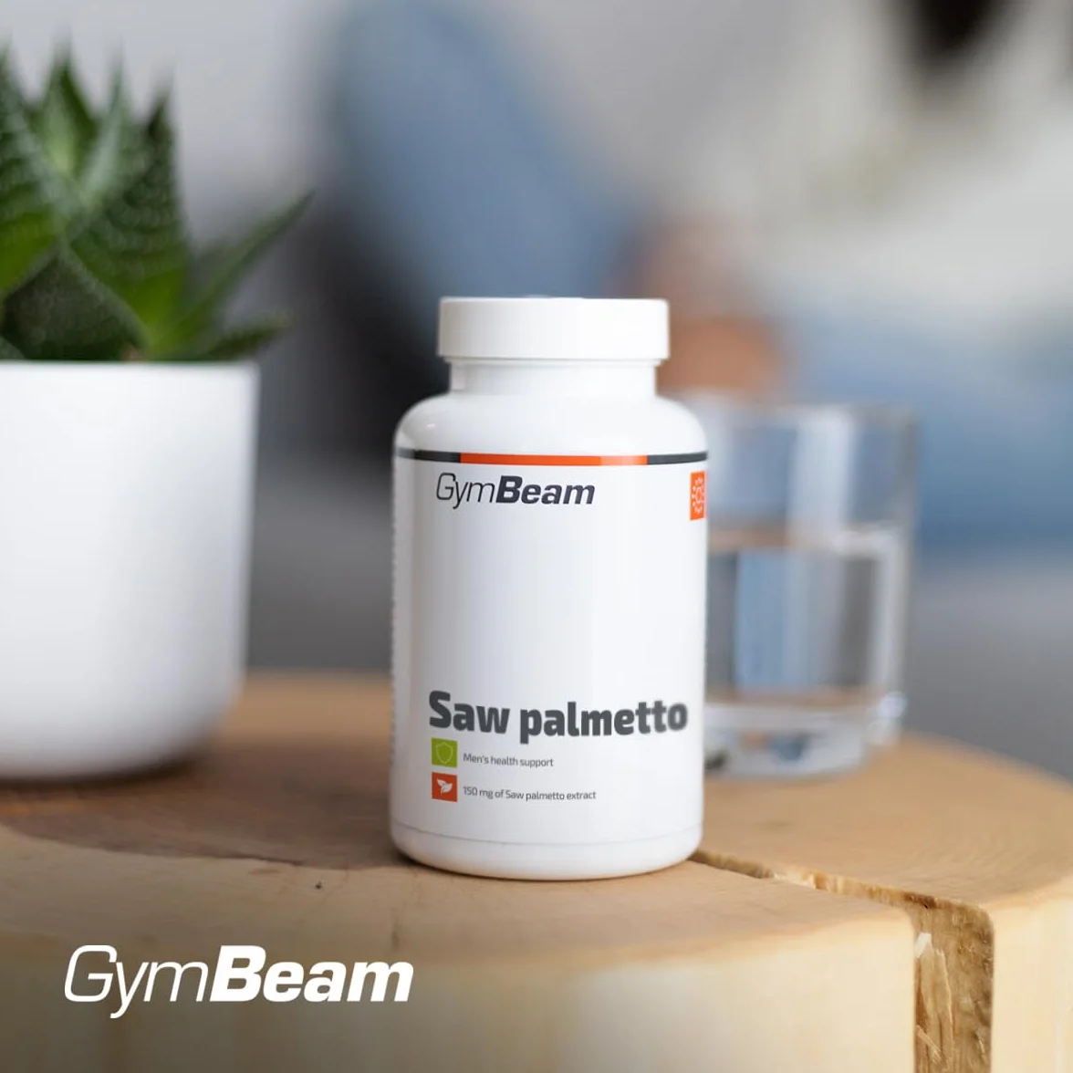 GymBeam Palmetto della Florida Capsule 150 mg - Estratto di Serenoa Repens - Integratore Vegano per il Benessere Maschile - 90 capsule