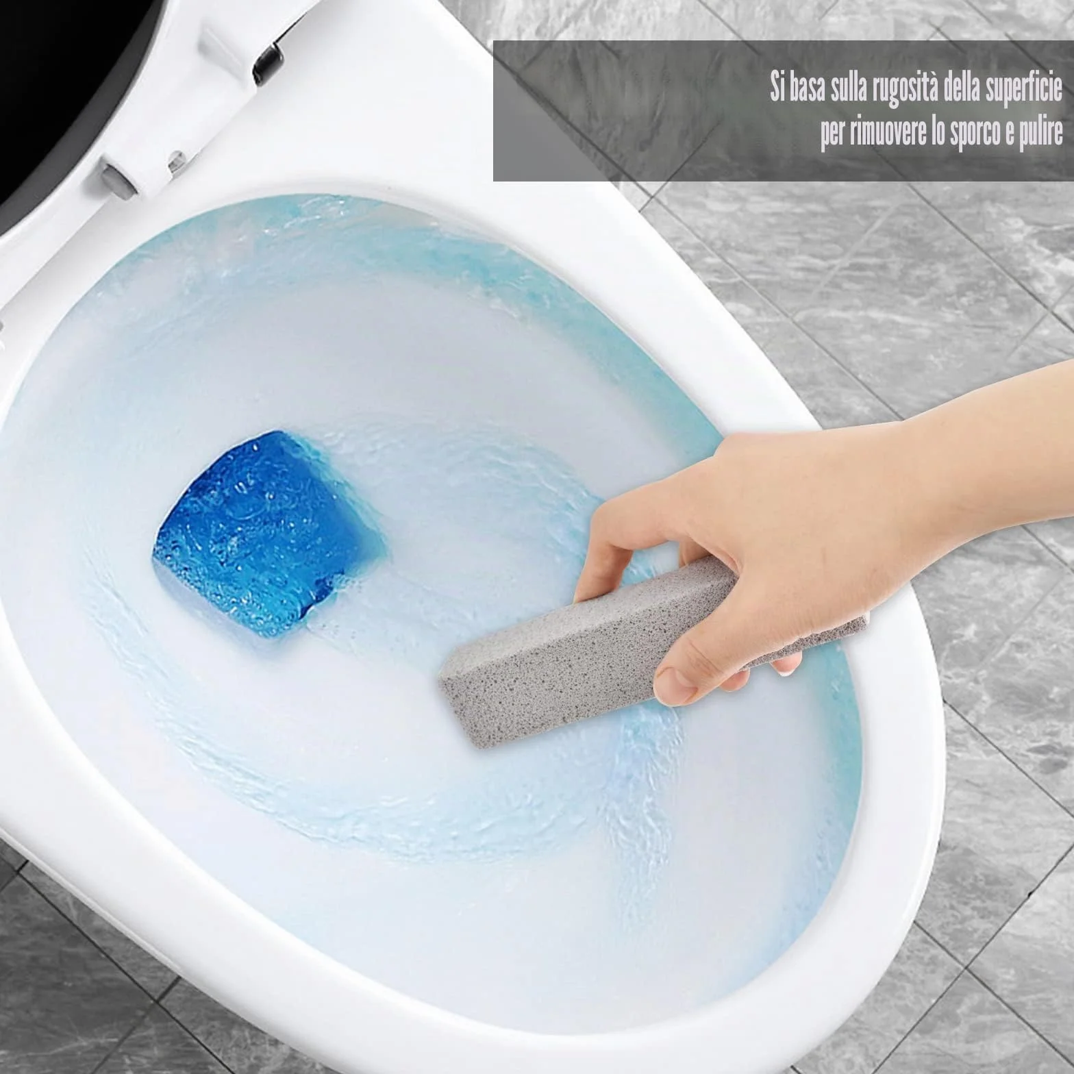 Pietra Pomice per Pulizia WC 4 Pezzi Detergente per Cucina Forno Piastrelle