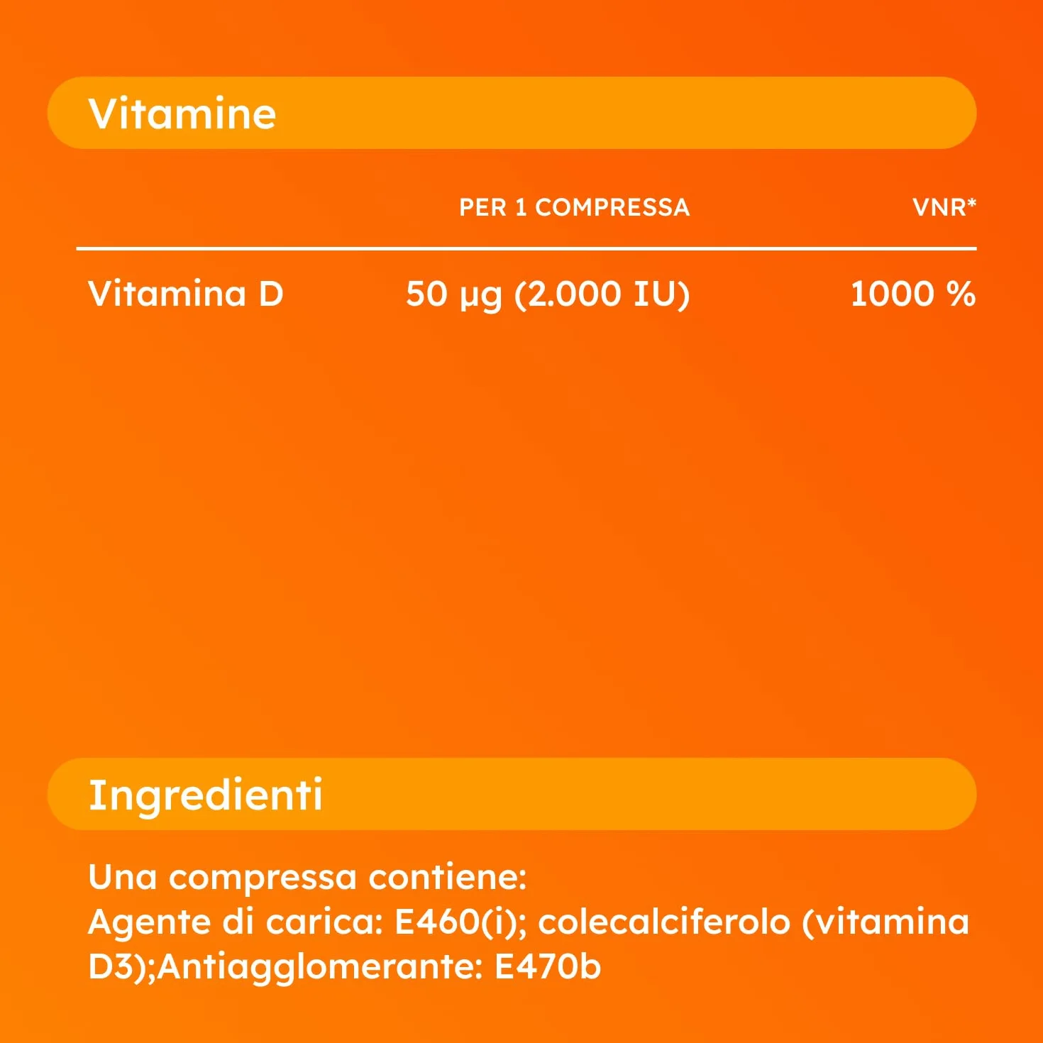 Supradyn Expert Vitamina D3 2000 UI (50 μg) - 365 compresse per 1 anno - Integratore di vitamina D ad alto dosaggio - Supporto per ossa, muscoli, denti e sistema immunitario - Vegetariano