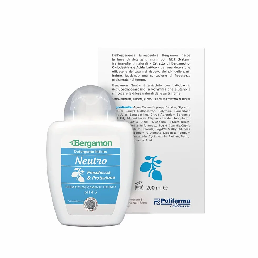 Bergamon Neutro Detergente Intimo pH 4.5 200 ml