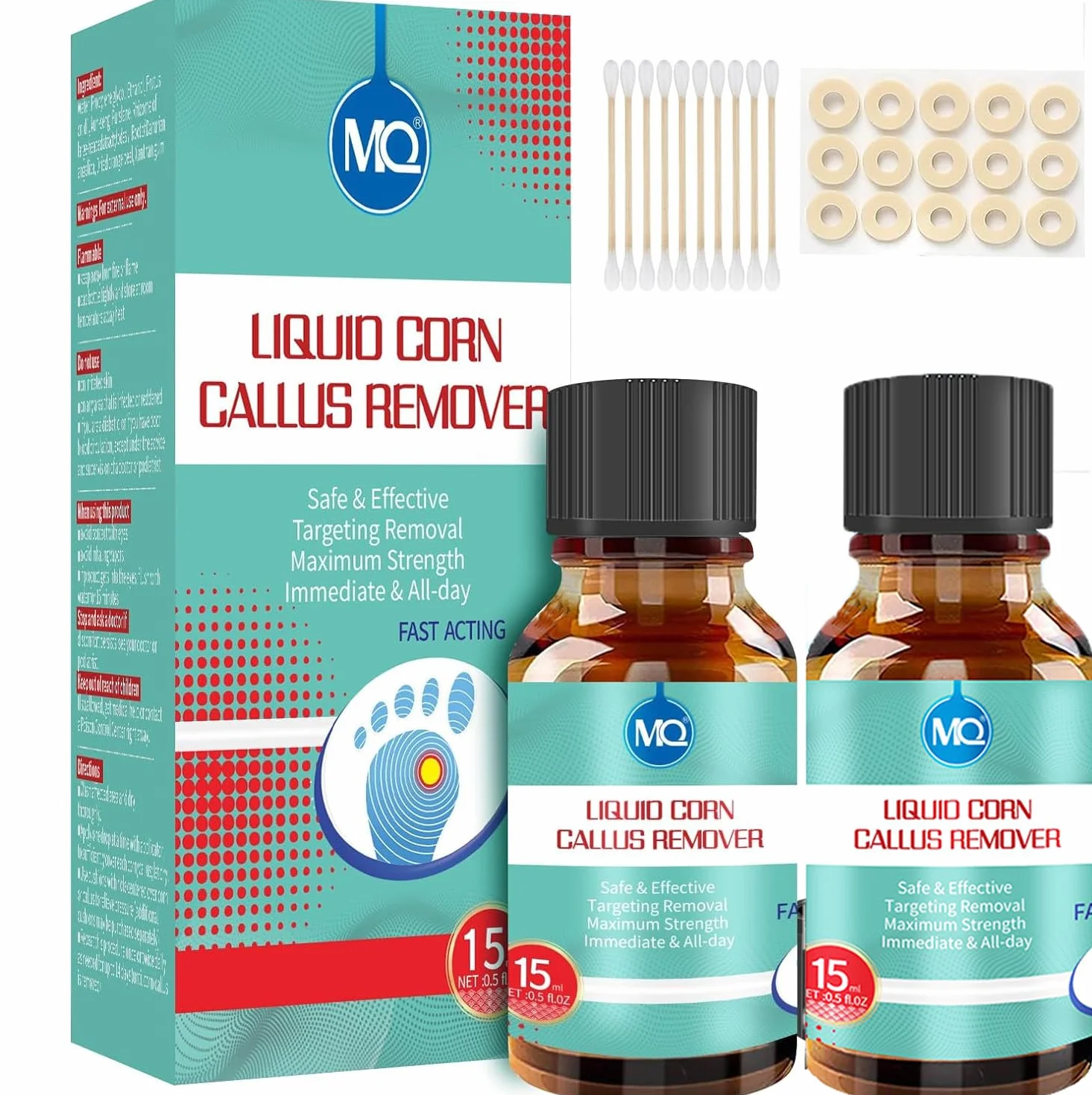 RIMOZIONE LIQUIDA DI VERRUCHE E CALAMBRE, 15ml Rimuovi Verruca, Soluzione Contro Calli e Duroni