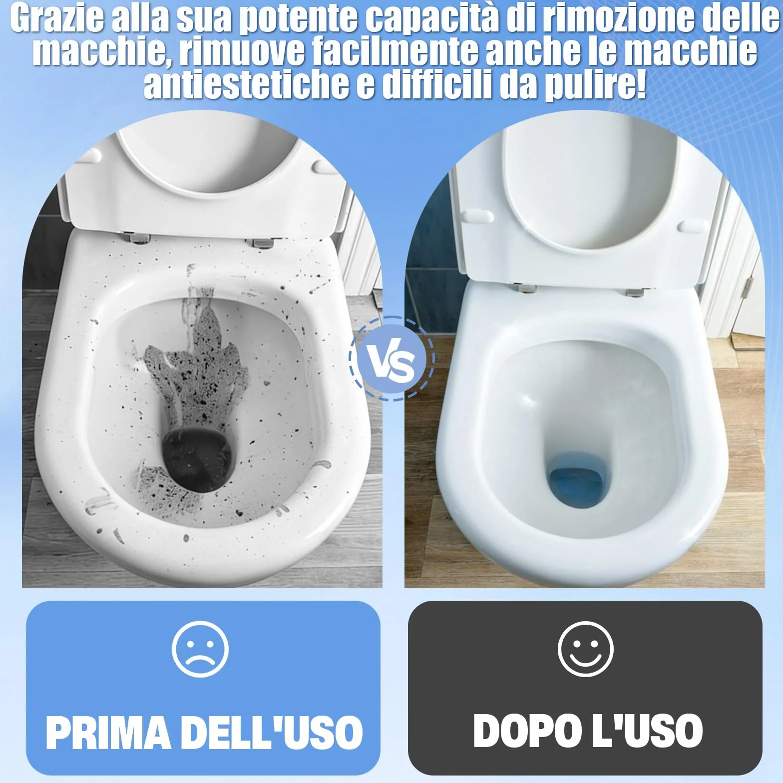 Scettar Pietra Pomice per WC, 6 Pezzi Pietra Pomice Naturale Pulizia con Manico, Pomice a Testa Tonda Può Essere Utilizzato per Pulire Le Macchie in Bagni, Toilette, Lavello (Grigio Blu)