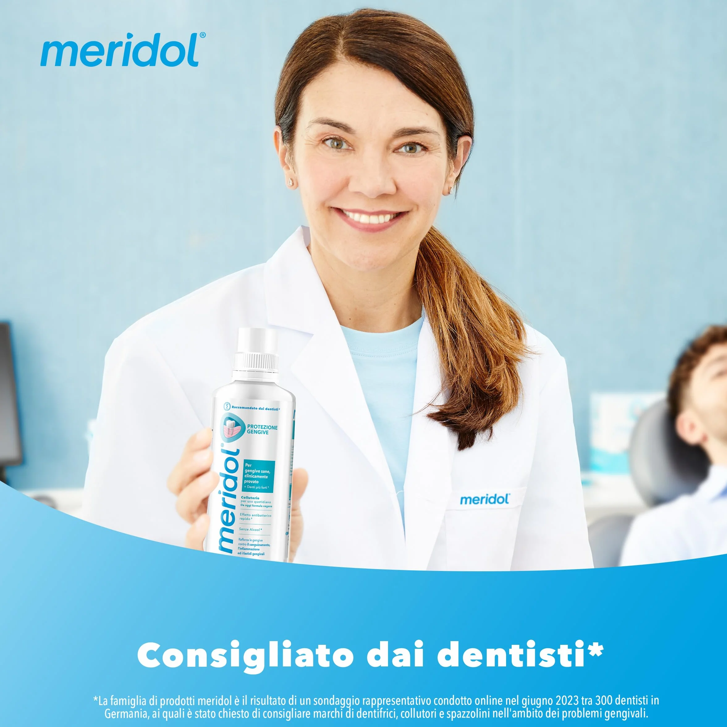 meridol Collutorio Protezione Gengive 2x400ml Antibatterico 0% Alcohol