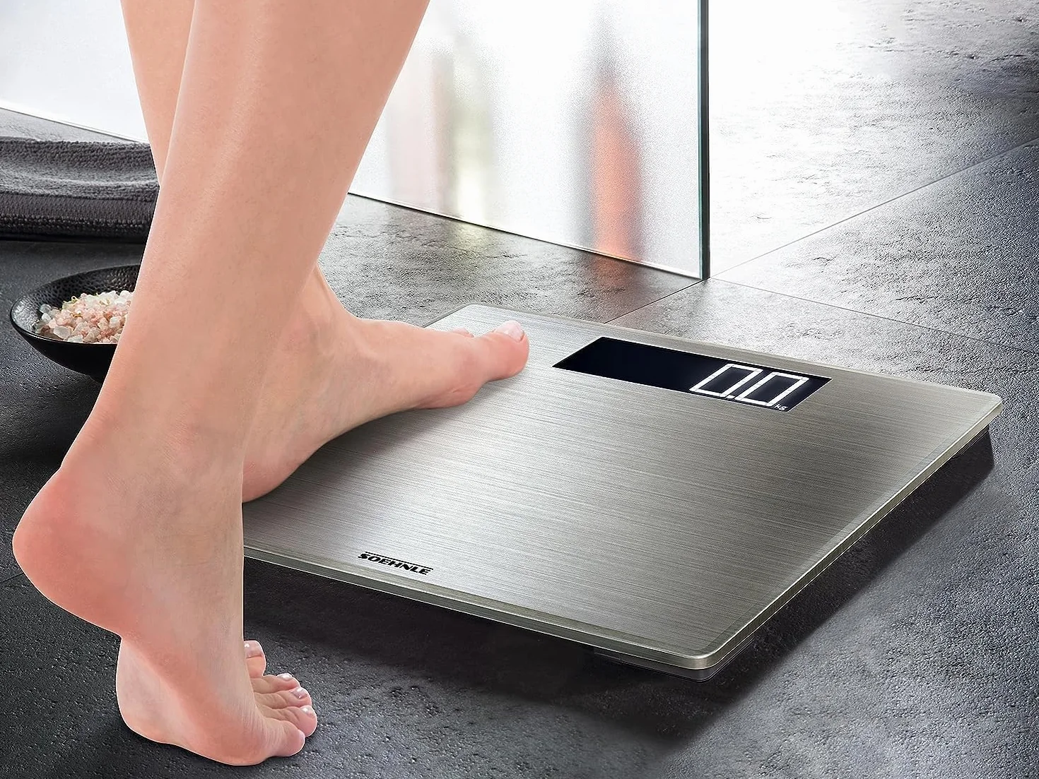 Soehnle Style Sense Safe 300 Bilancia pesapersone digitale con display LCD extra-large anti-impronte
