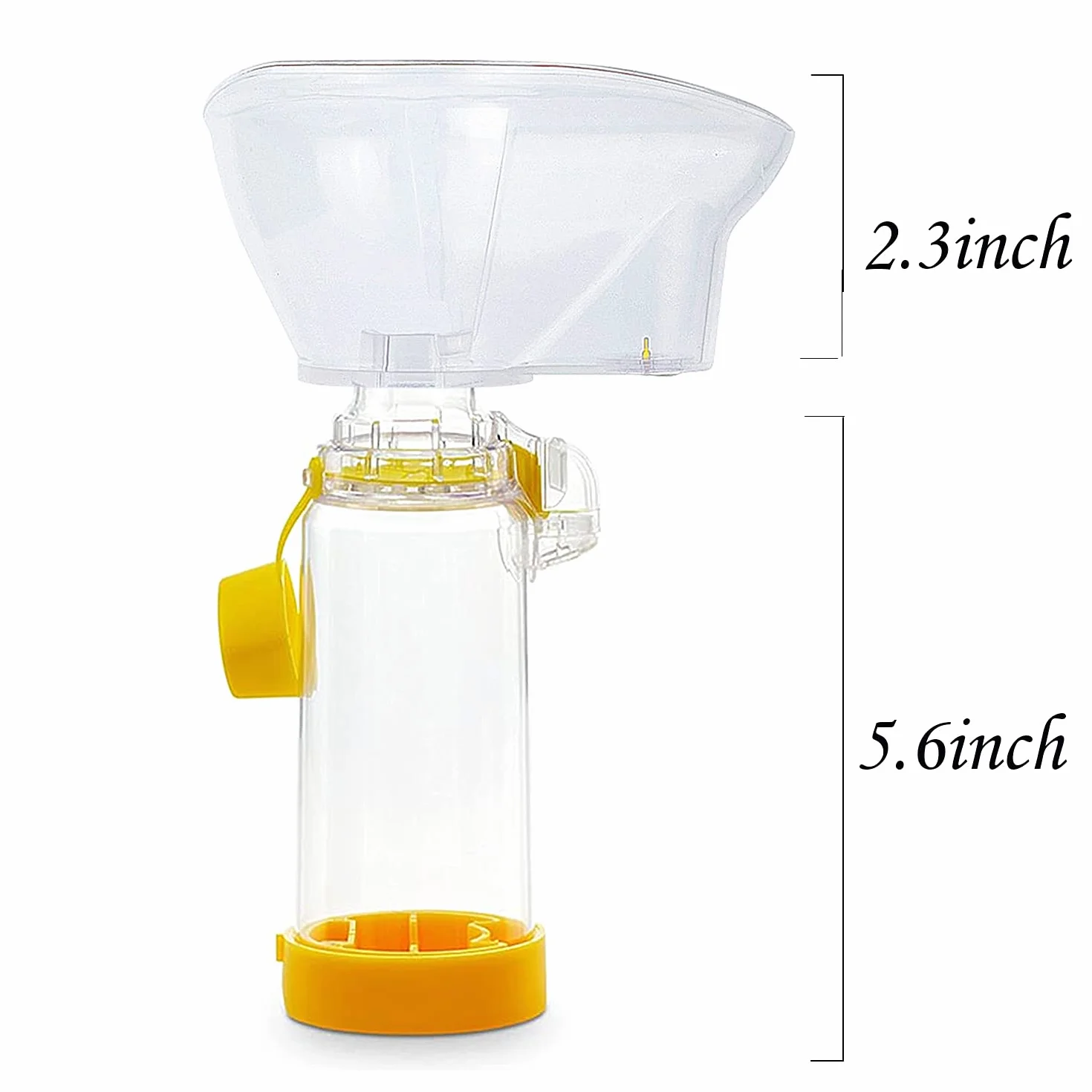 Chamber Plus Flow-Vu Antistatico Maschera per Adulti Large Yellow