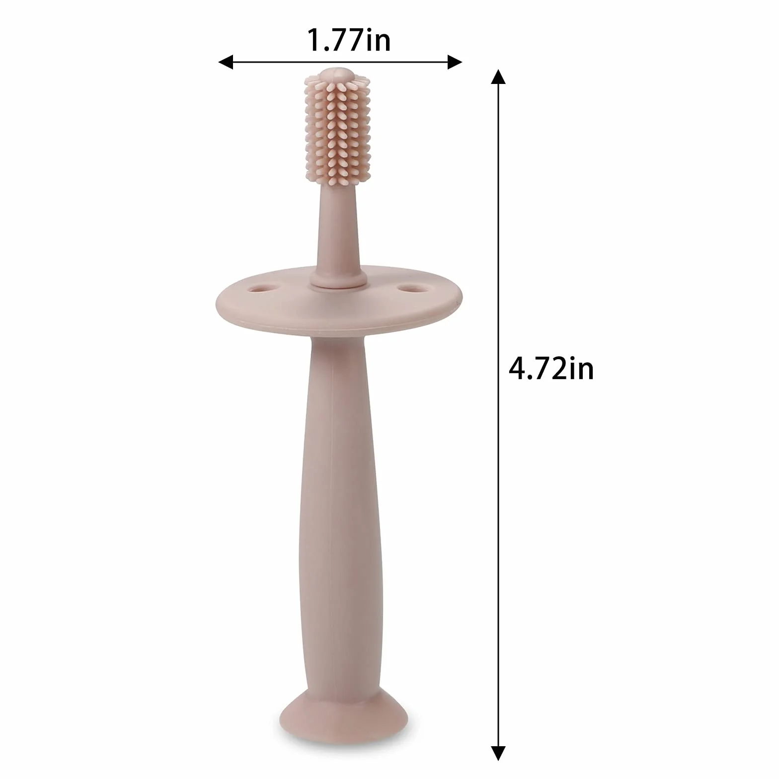PandaEar Silicone Spazzolino da denti per neonati (4 set)| 2 spazzolino giochi dentizione neonato + 2 spazzolino da dito neonato sollievo| massaggia gengive neonati refrigerante, 3 mesi in su