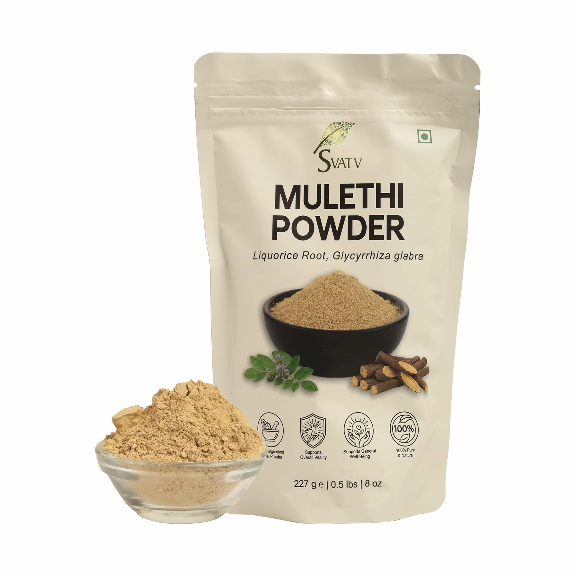 Liquirizia in polvere Pure Glycyrrhiza glabra Mulethi Yashtimadhu 227 g 500 g 227 g