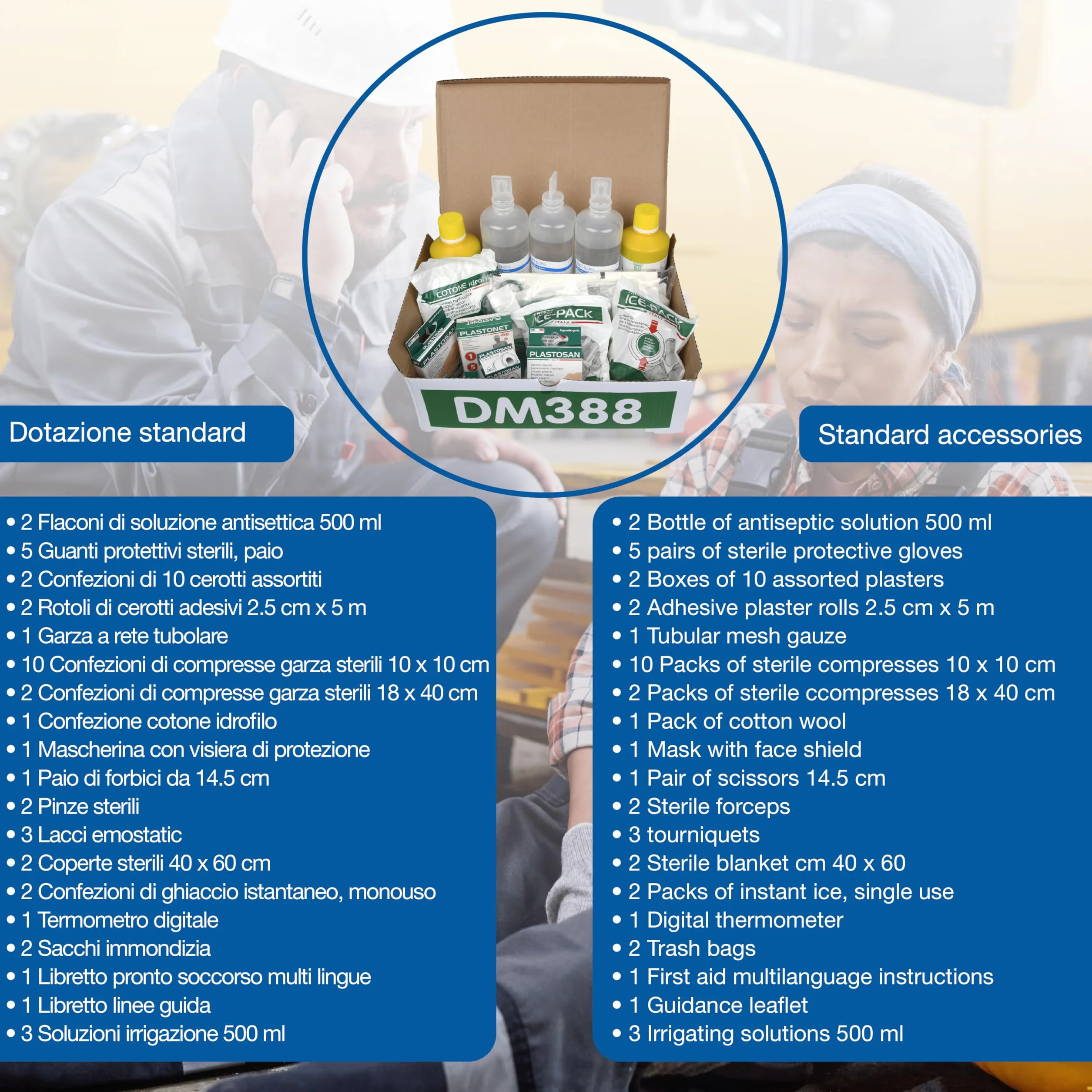 Gima Pacco Reintegro per Kit Pronto Soccorso, Prodotti Medicali per Emergenze