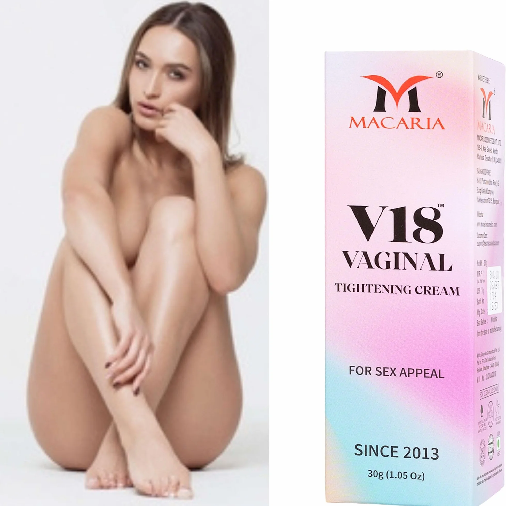 MACARIA Vaginale Pussy Yoni Instant Tightening Shrink Virgin Again Cream Gel per le donne