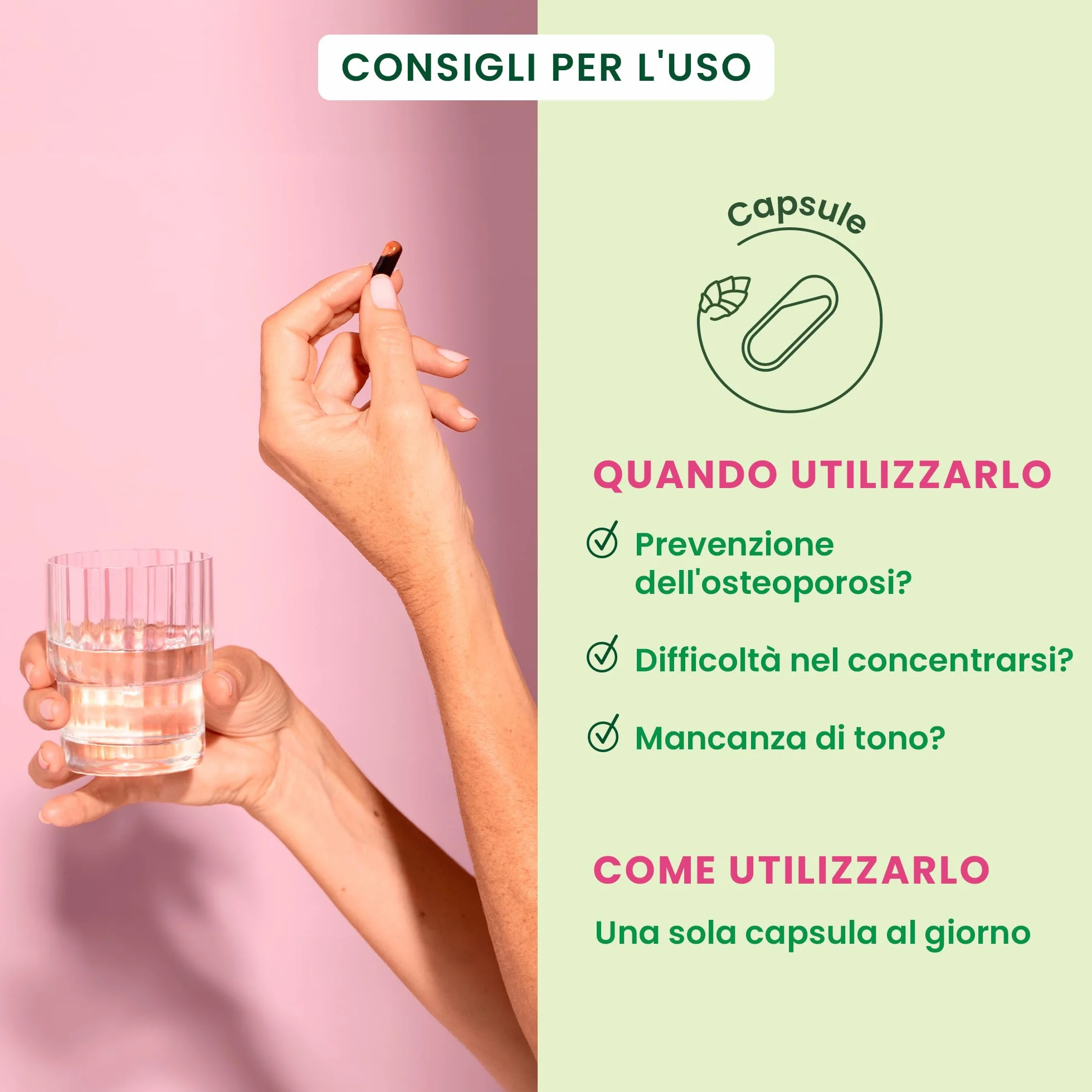 HerbalGem - GEMMOCAPS Postmenopausa - Complemento Senza Ormoni - Allevia il Disagio e Rafforza le Funzioni Ossee e Cognitive - 30 capsule