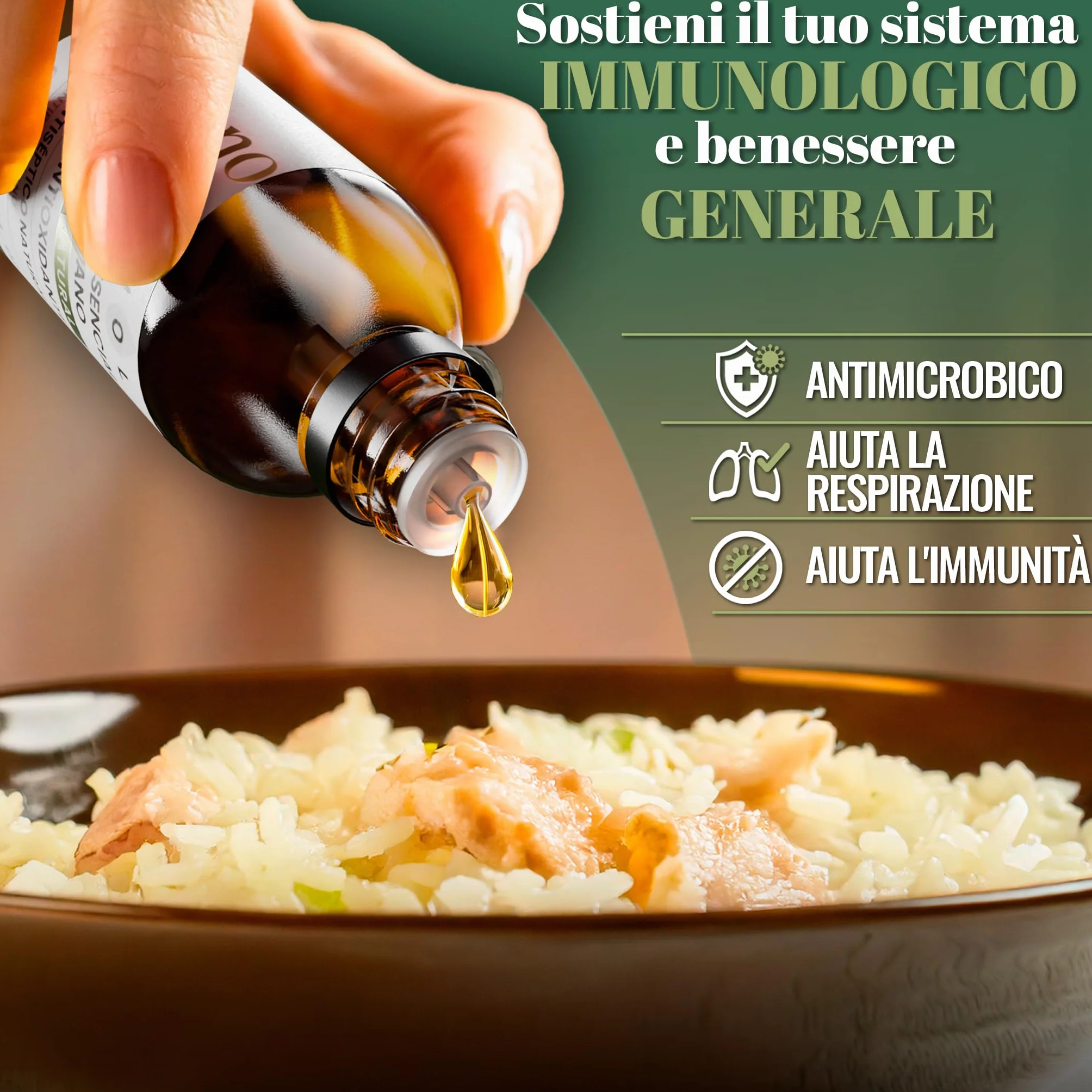 Olio di Origano 30ml Puro – Olio Essenziale Naturale per Uso Alimentare e Terapeutico – Ricco di Carvacrolo