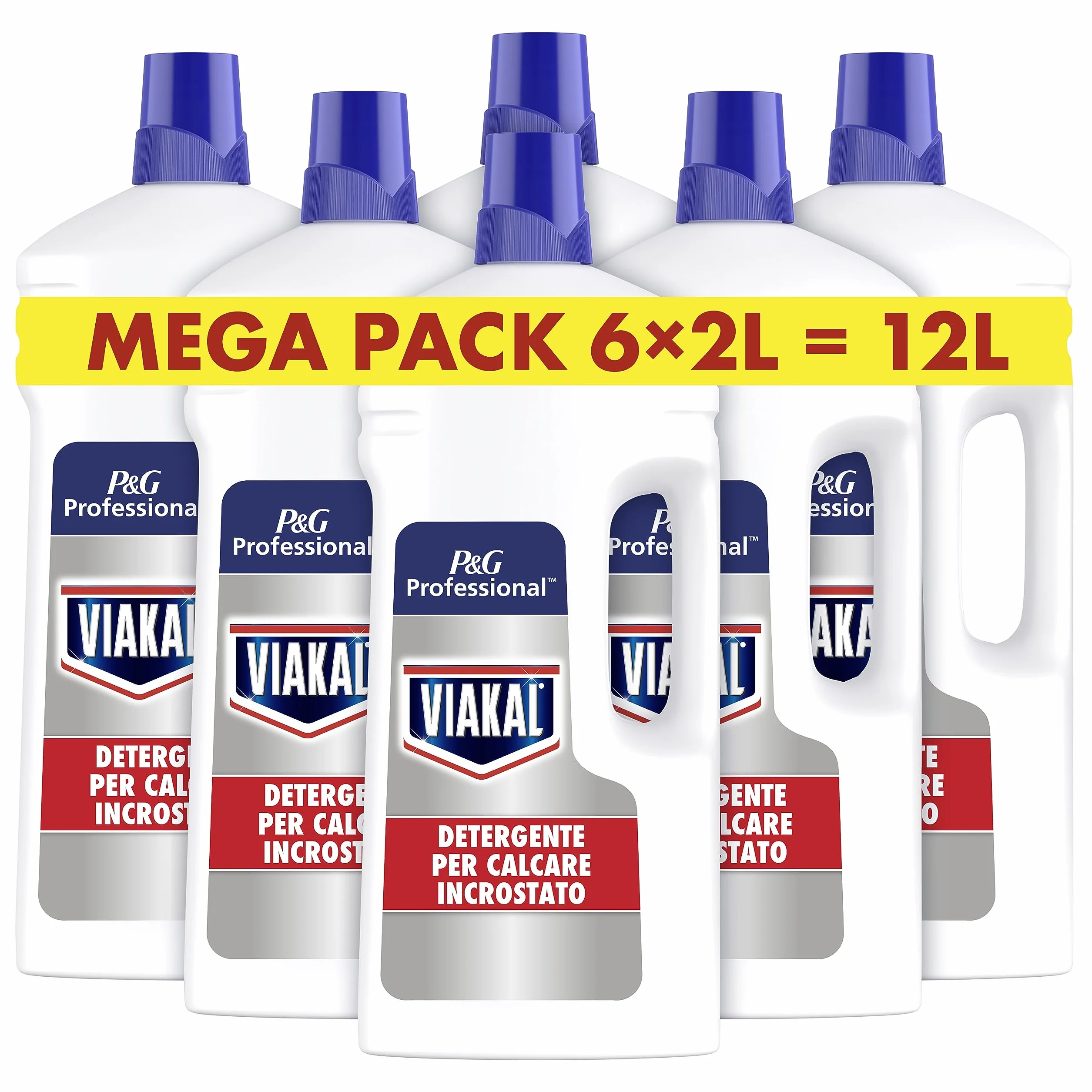 Viakal Professional Anticalcare Liquido 12 Litri (6 x 2L) Bagno