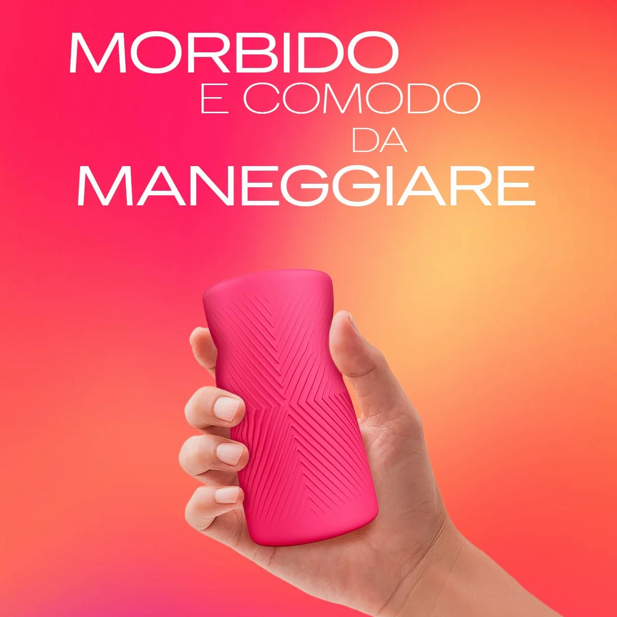 Durex Masturbatore Uomo, Sex Toy in Silicone Morbido con Nervature, Flessibile e Waterproof, Facile da Pulire