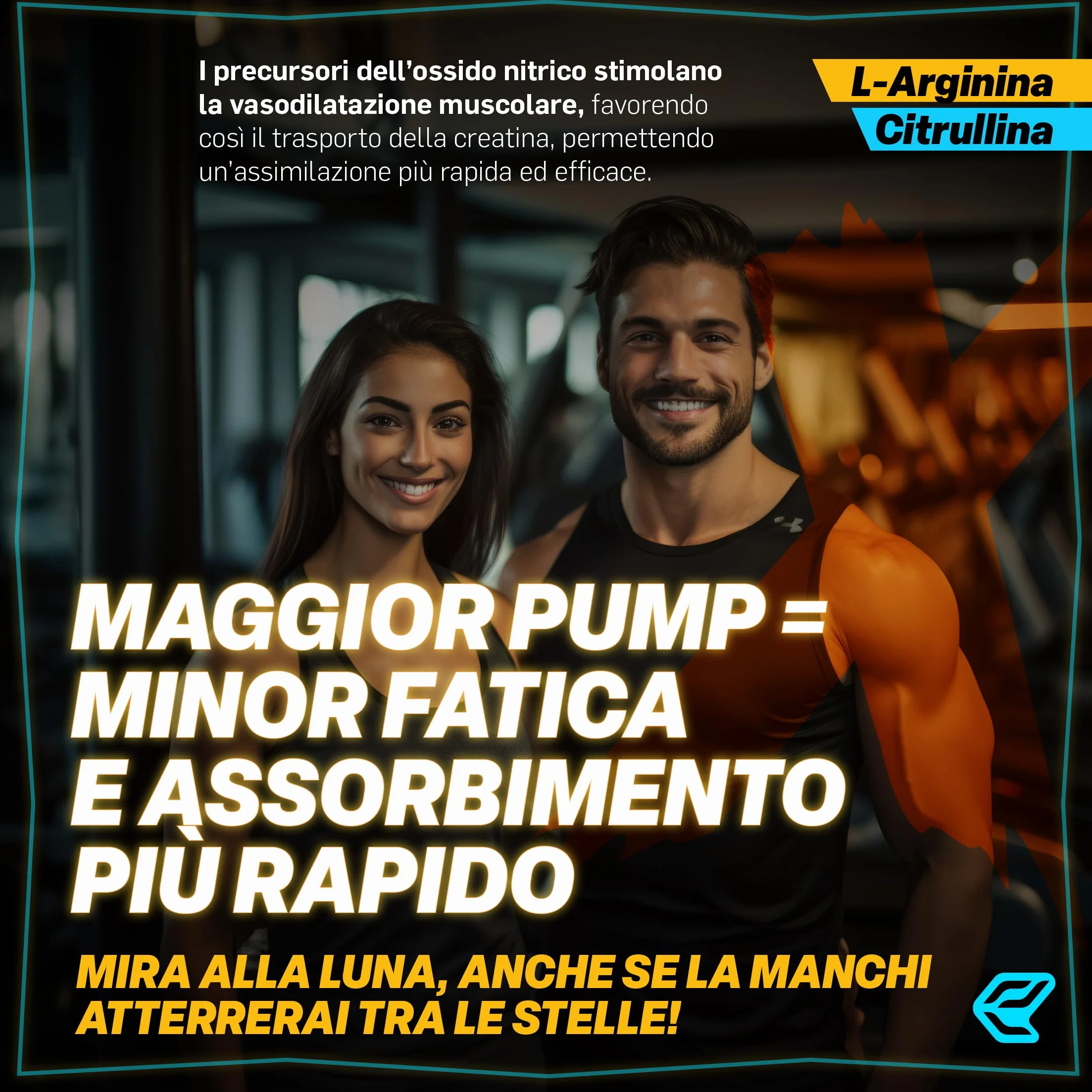 Italian Elite Creatine Extreme, Creatina con Glutammina, Arginina, Citrullina, Vit C Magnesio, Potassio, Ciclodestrine, Pre Post Workout 120cp Monoidrata Micronizzata