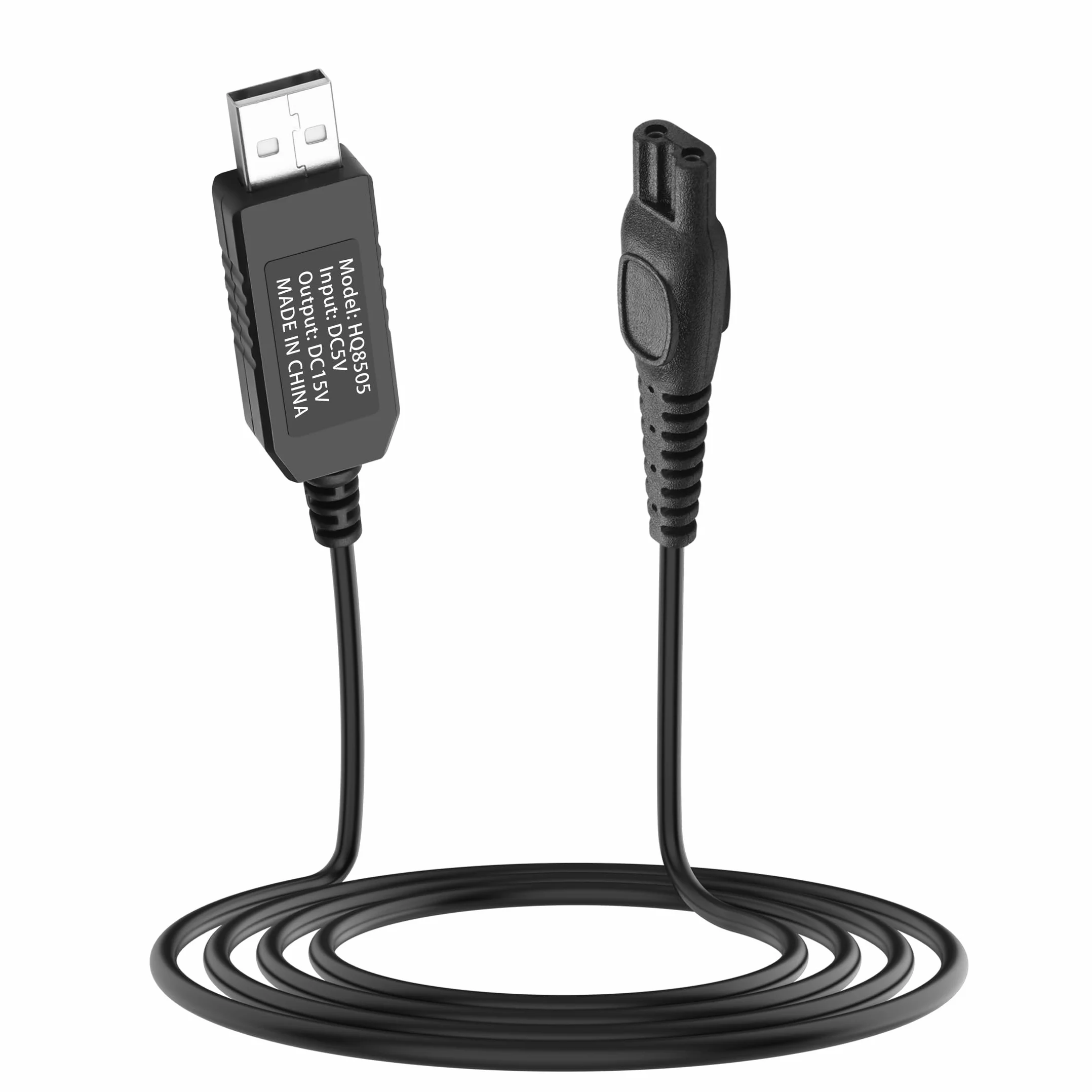 YAODHAOD Cavo di Ricarica 15V Compatibile Philips OneBlade 3000 5000 7000 9000 Series MG7745 MG7730 MG7720 MG7710 QP6510 QP6520 QP6530 QP6541 QP6550 QP650 QP6650