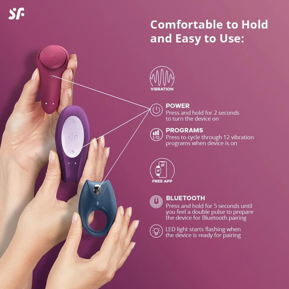 Satisfyer Partnerbox 3 | Scatola del Piacere controllata da App con Double Joy, Sexy Secret, Royal One | Ricaricabile e impermeabile (IPX7) | Vibratore Sex Toys per Uomini e Donne