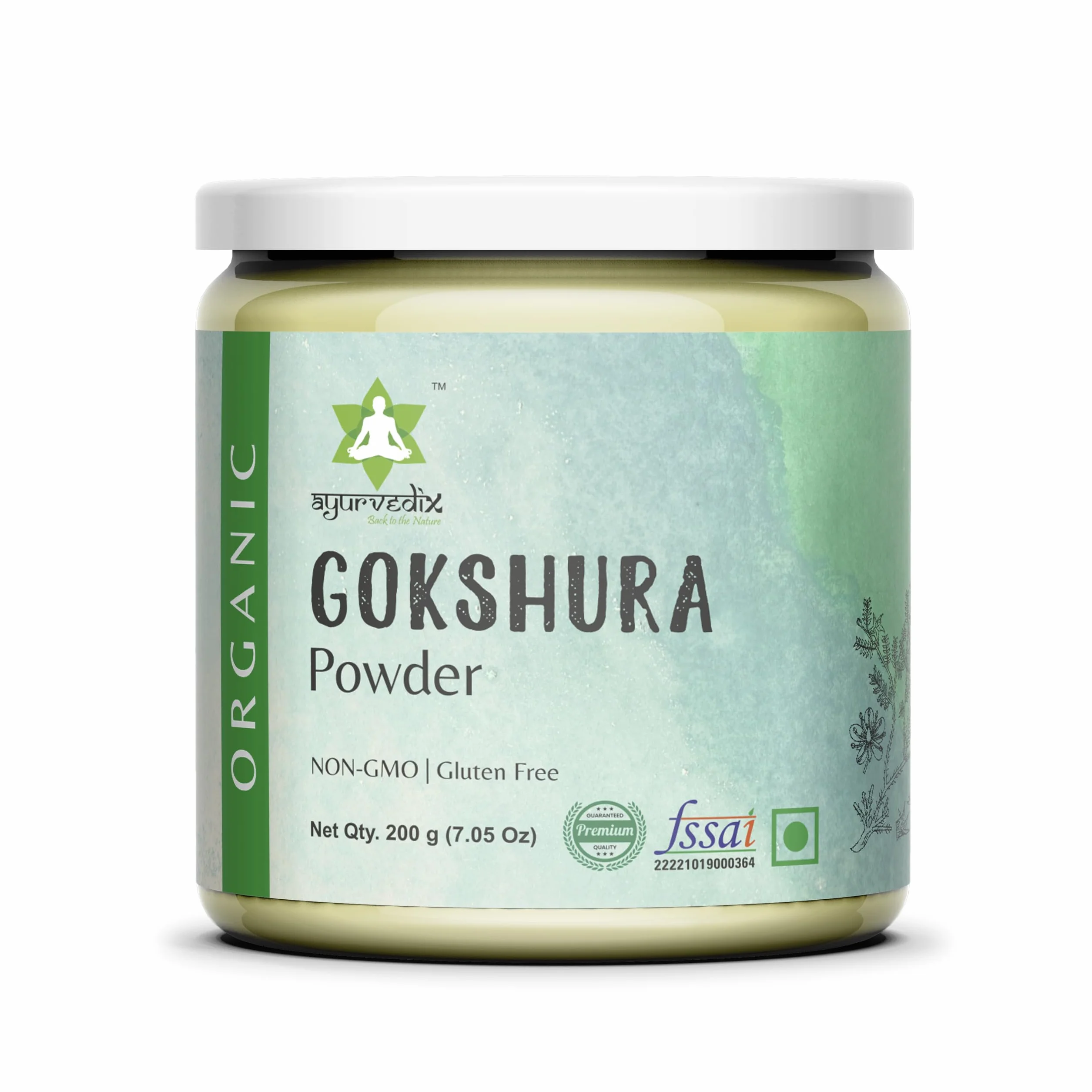 Polvere organica di Gokshura Tribulus Terrestris 200 g