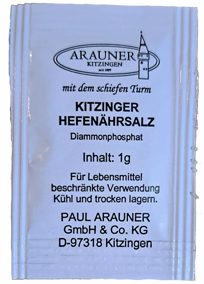 ARAUNER Nutrimento per Lievito 10x1g - per Vino, Birra, Sidro