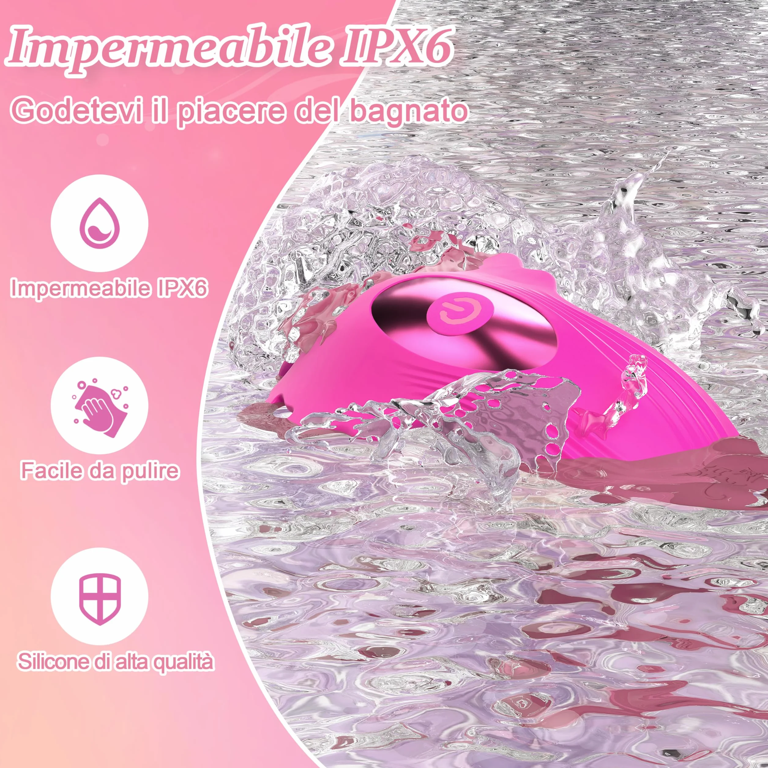 Vibratoreper Donna Professionale Sexytoysys Donna - Sex Toys Sessuali Vibratore Ovetto con Telecomando a Distanza, Vibrante Wireless Stimolatore Clitoride Femminile Vagina Vibratori Piccolo Sexy Toy