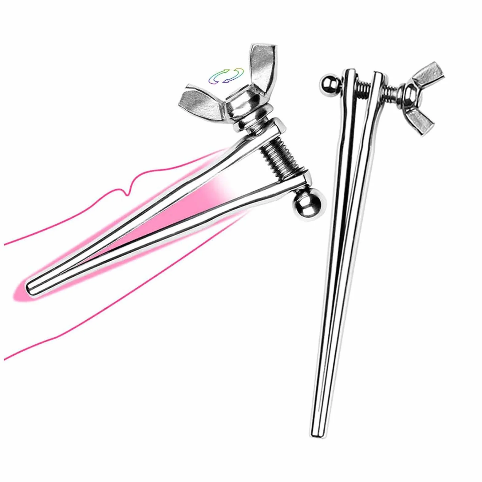 Espansore uretrale maschio in acciaio inossidabile cavo, sonda con dilatatore liscio speciale per facilitare la minzione -D05IT (8mm)