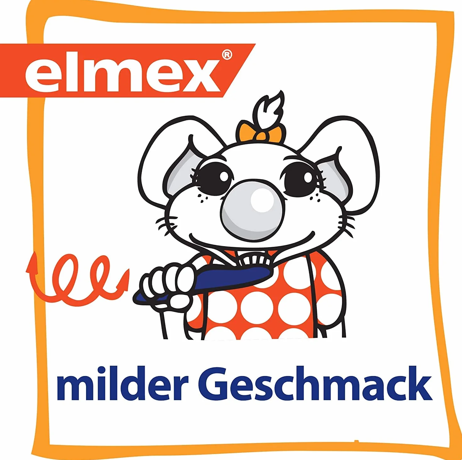elmex Spazzolino da denti da 0 a 2 anni, 1 pezzo, adatto all'età, con setole morbide e impugnatura ergonomica, abitua i bambini a lavarsi i denti in modo giocoso