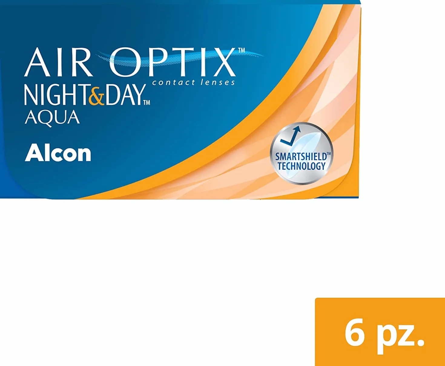 Air Optix Night & Day Aqua lenti a contatto mensili 6 lenti BC 8.6 mm DIA 13.8 mm -03.50 diottrie