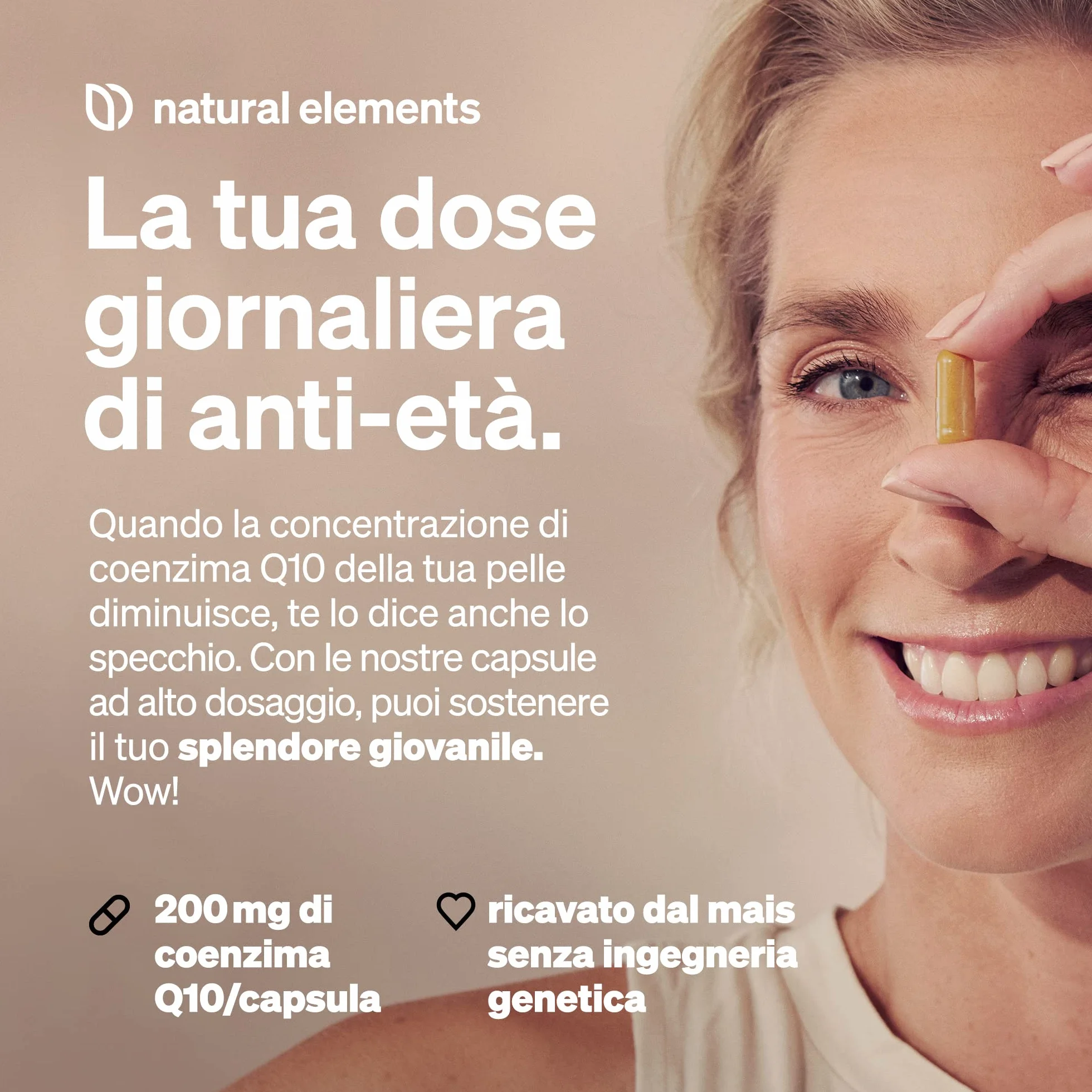 Coenzima Q10 puro 200mg – 120 capsule vegane – 4 mesi di durata – COQ10 di alta qualità dalla fermentazione del mais – Integratore Coenzima – alto dosaggio, testato in laboratorio
