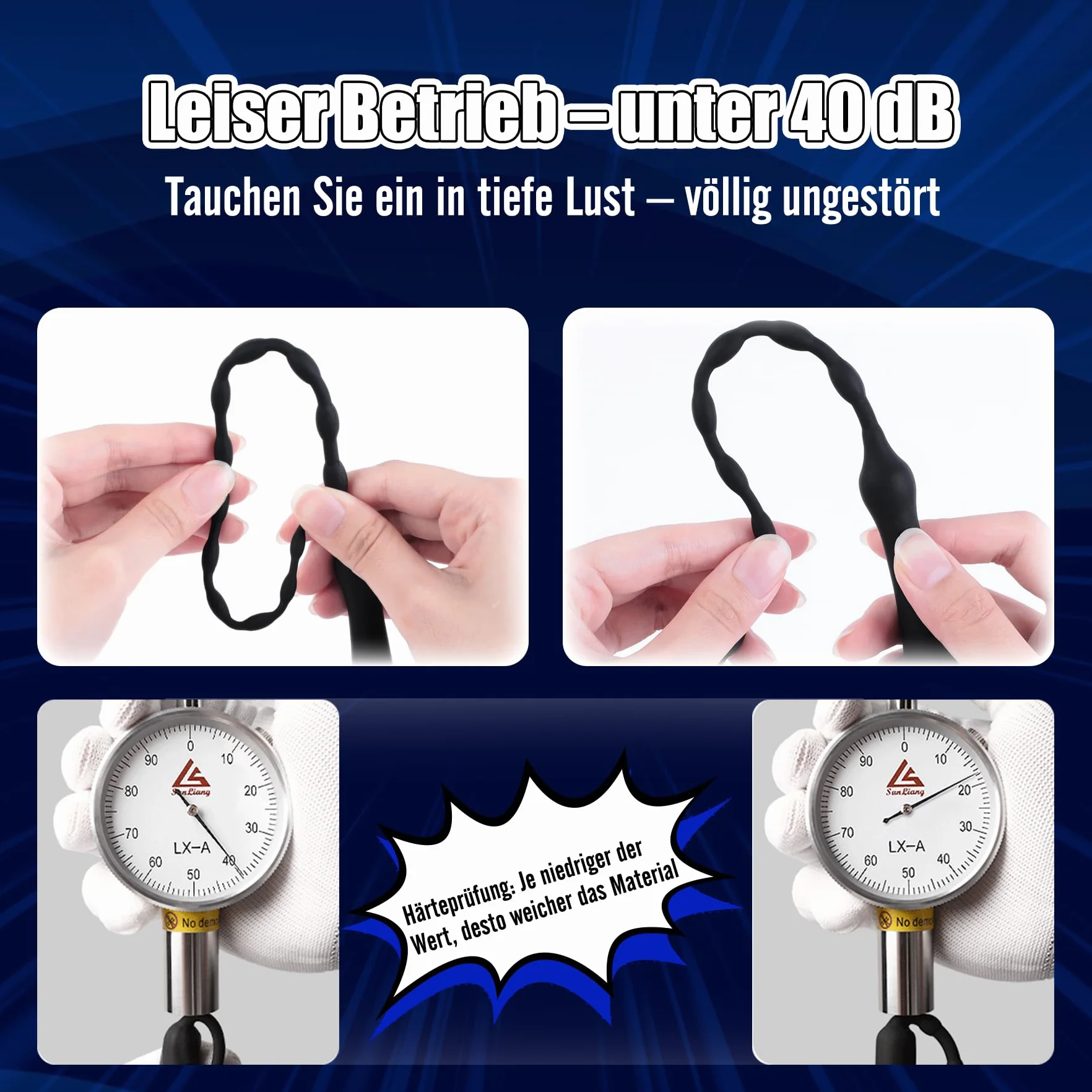 Dilatatore Uretrale Vibratore Penieno 26.9 cm Sonda Uretrali per Uomini Plug Uretrale
