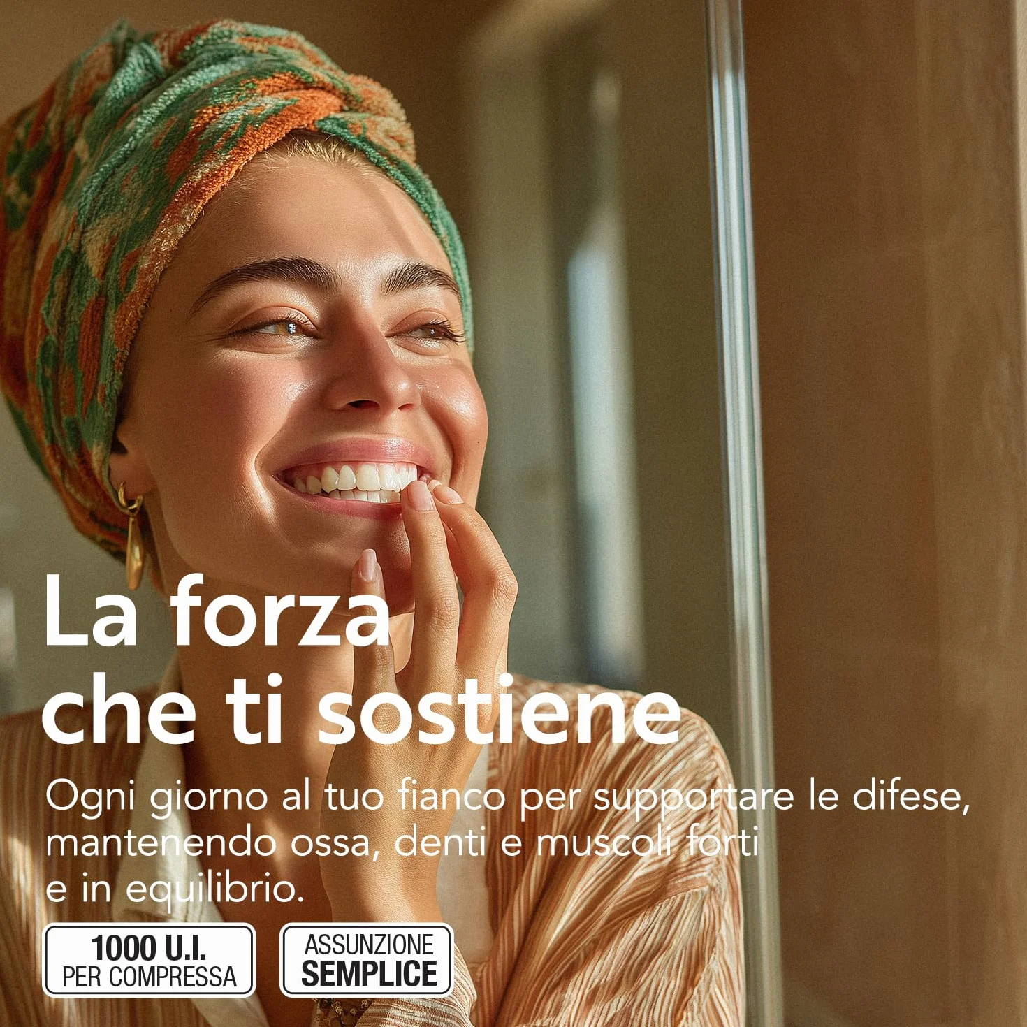 Vitamina D 2000 UI PiùLife, 600 Mini Compresse Vitamina D3 Masticabile (2cpr Per Dose), Integratore Vit D Pura, Difese Immunitarie, Ossa Muscoli Denti, Vit D3 Gluten Free, Lactose Free