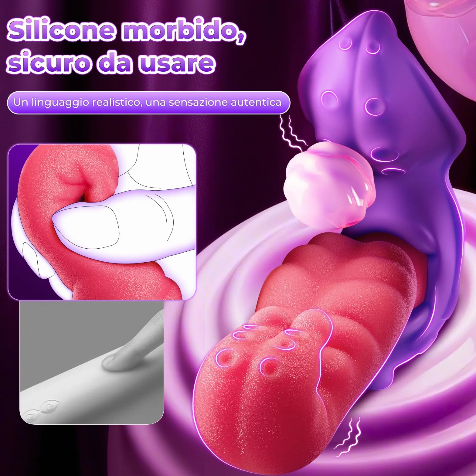 Vibratore per Masturbatore Uomo, Stimolazione Prostatica per Uomini con 5 Funzioni di Urto Peristaltico e 8 Vibrazioni, Plug Anale Dilatatore Donna, Vibratore Anale per Uomini e Coppie Sex Toys